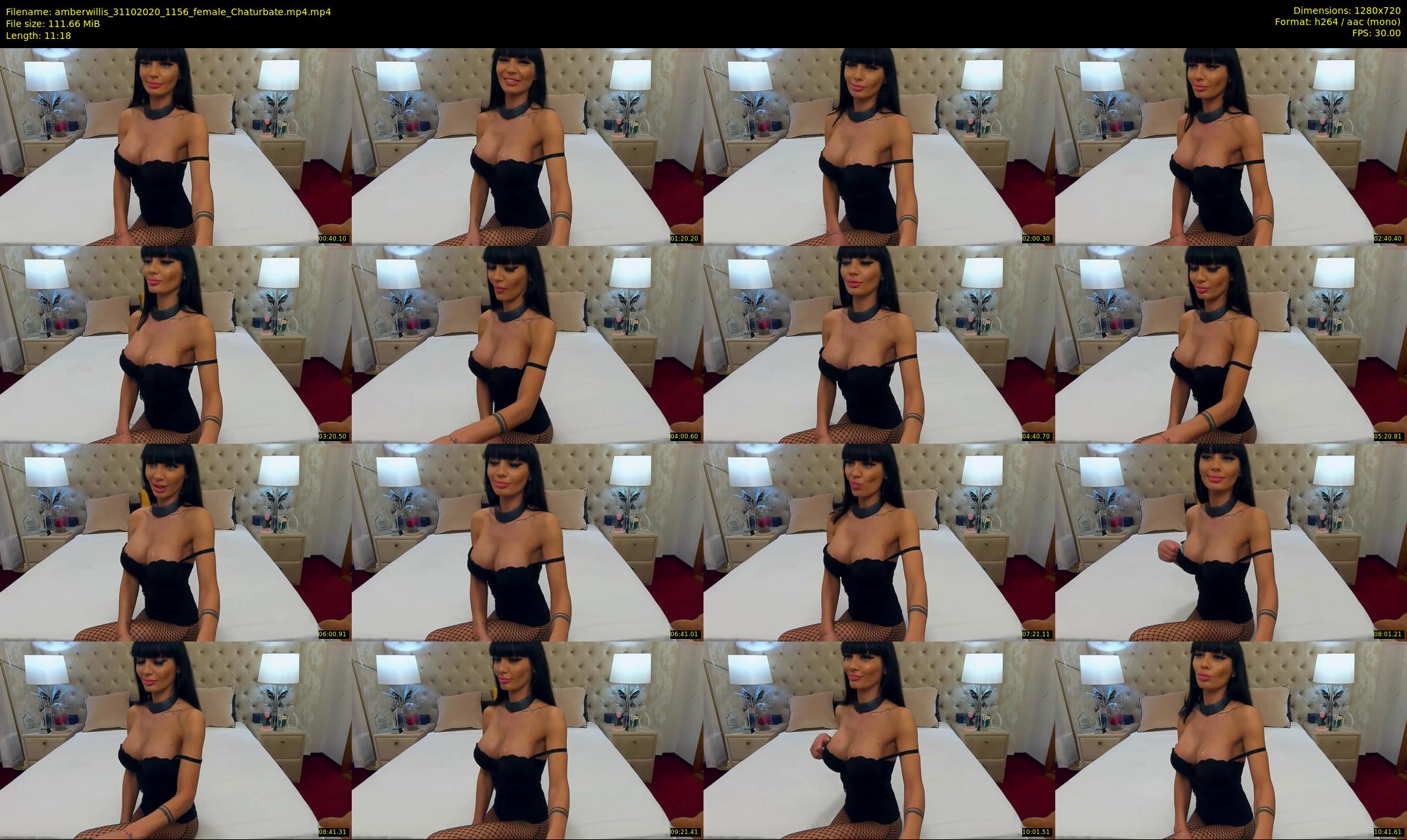 amberwillis — 12 minute Chaturbate female cam show recording, 720p, Oct 31, 2020