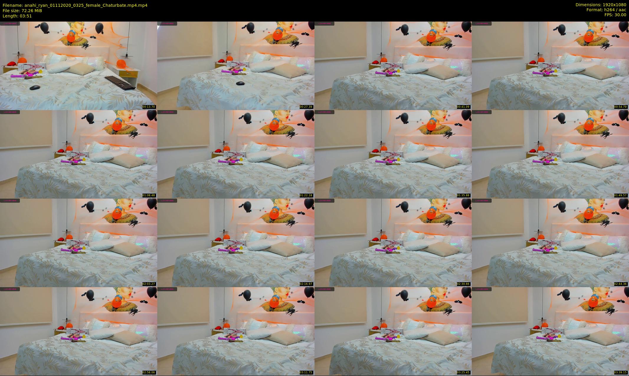 anahi_ryan — 4 minute Chaturbate female cam show recording, 1080p, Nov 1, 2020