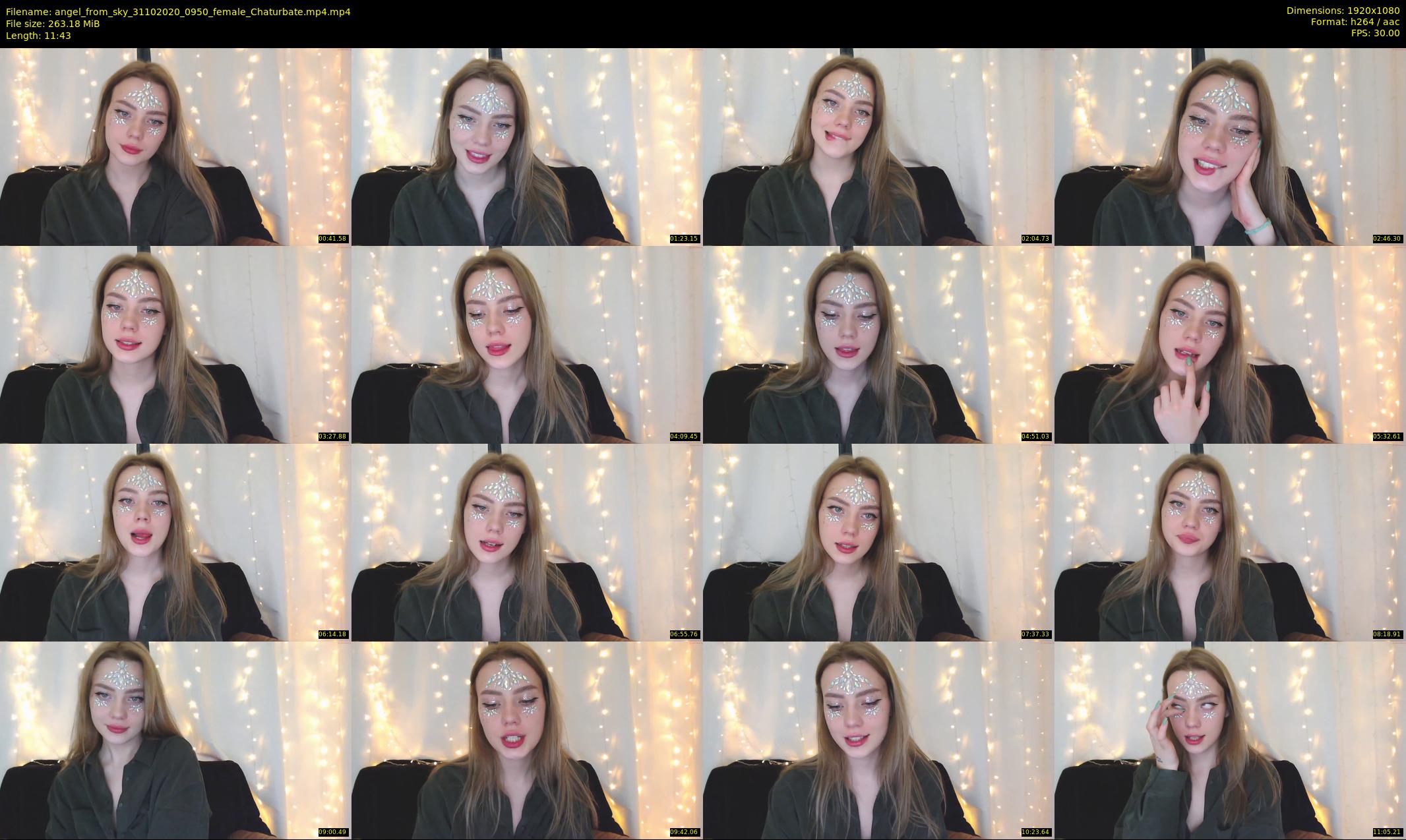 angel_from_sky — 12 minute Chaturbate female cam show recording, 1080p, Oct 31, 2020