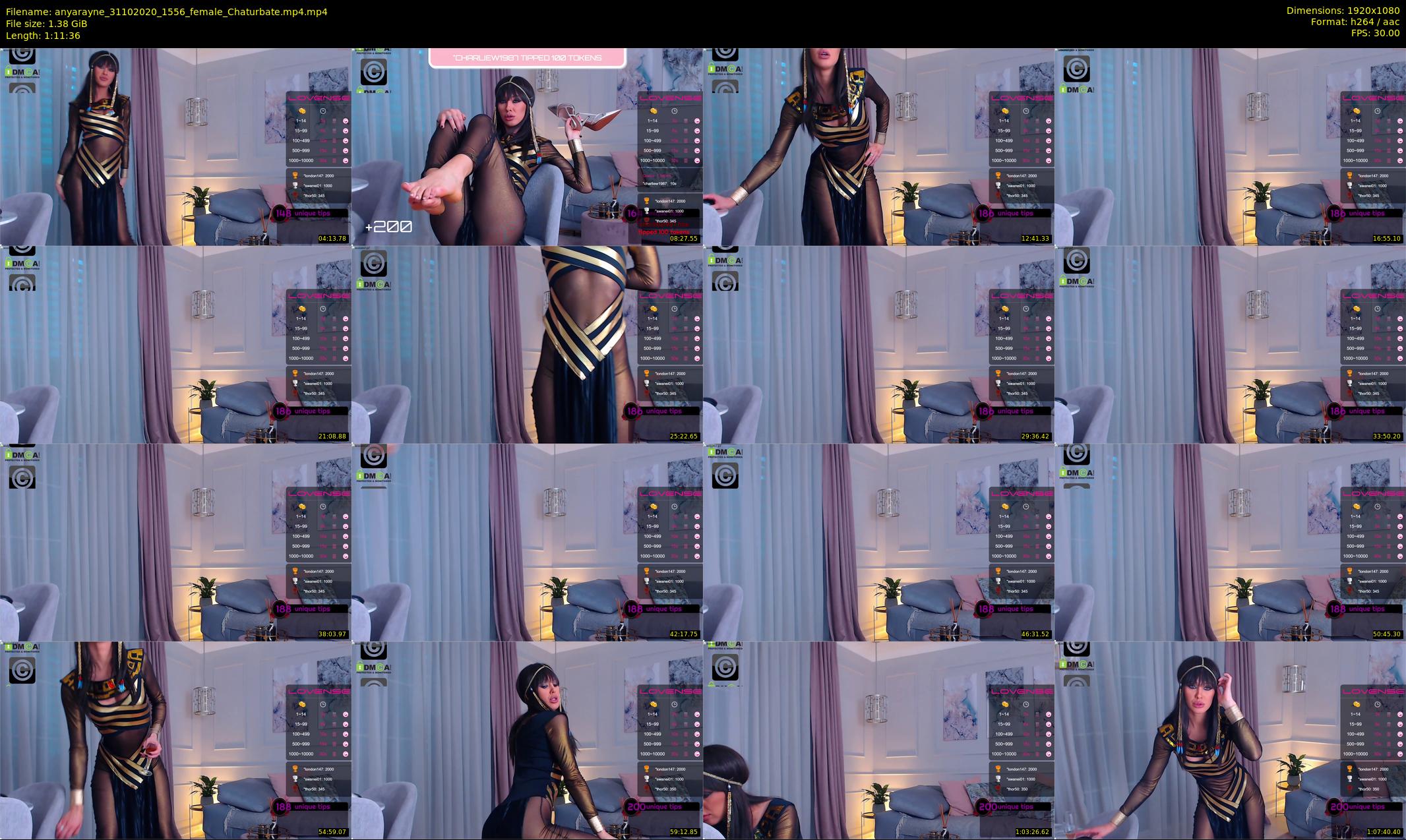 anyarayne — 72 minute Chaturbate female cam show recording, 1080p, Oct 31, 2020