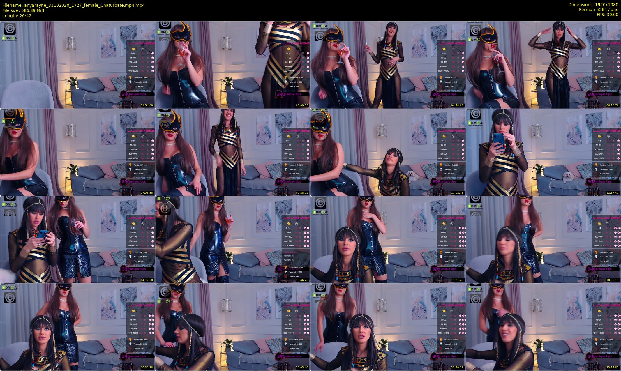 anyarayne — 27 minute Chaturbate female cam show recording, 1080p, Oct 31, 2020