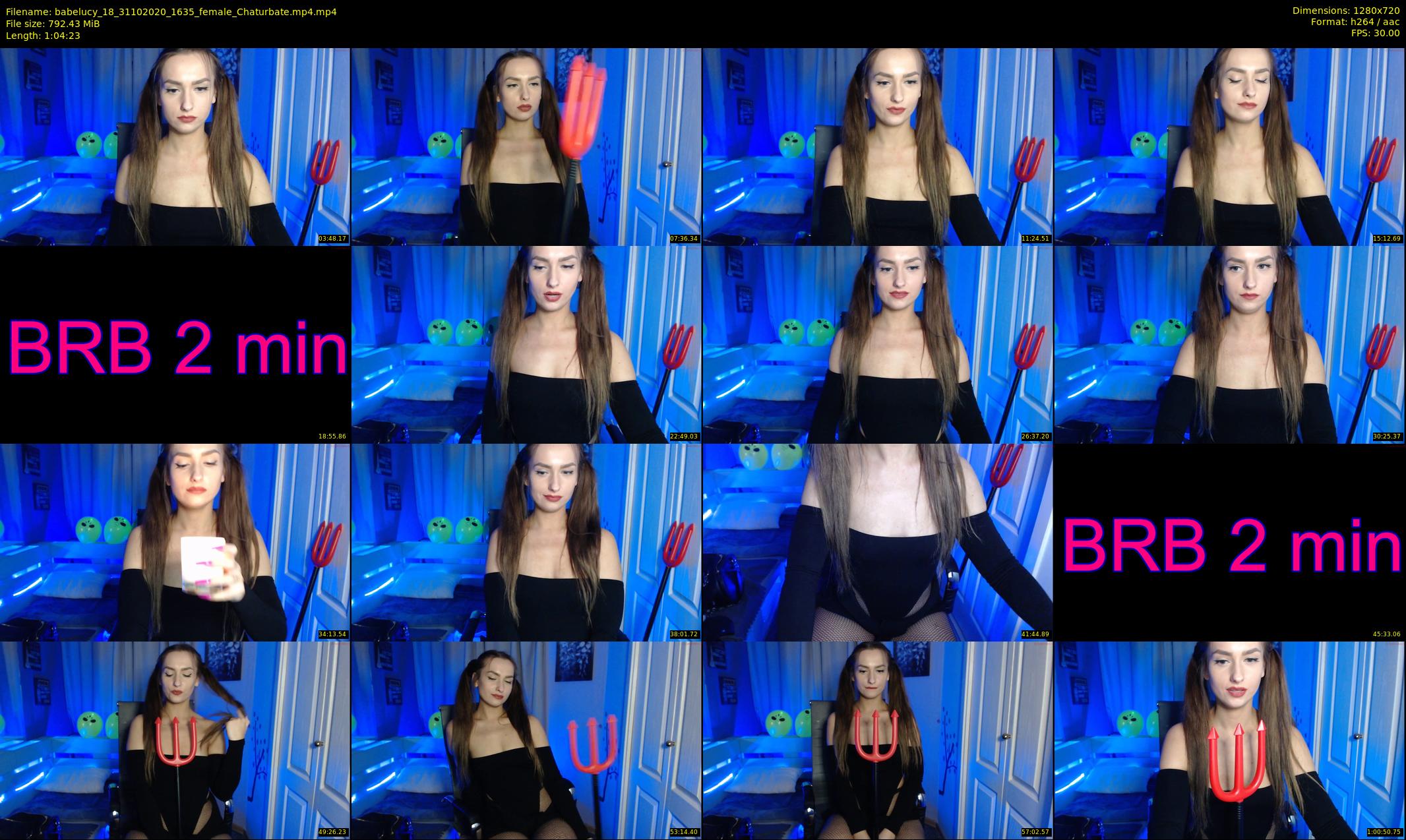 babelucy_18 — 65 minute Chaturbate female cam show recording, 720p, Oct 31, 2020