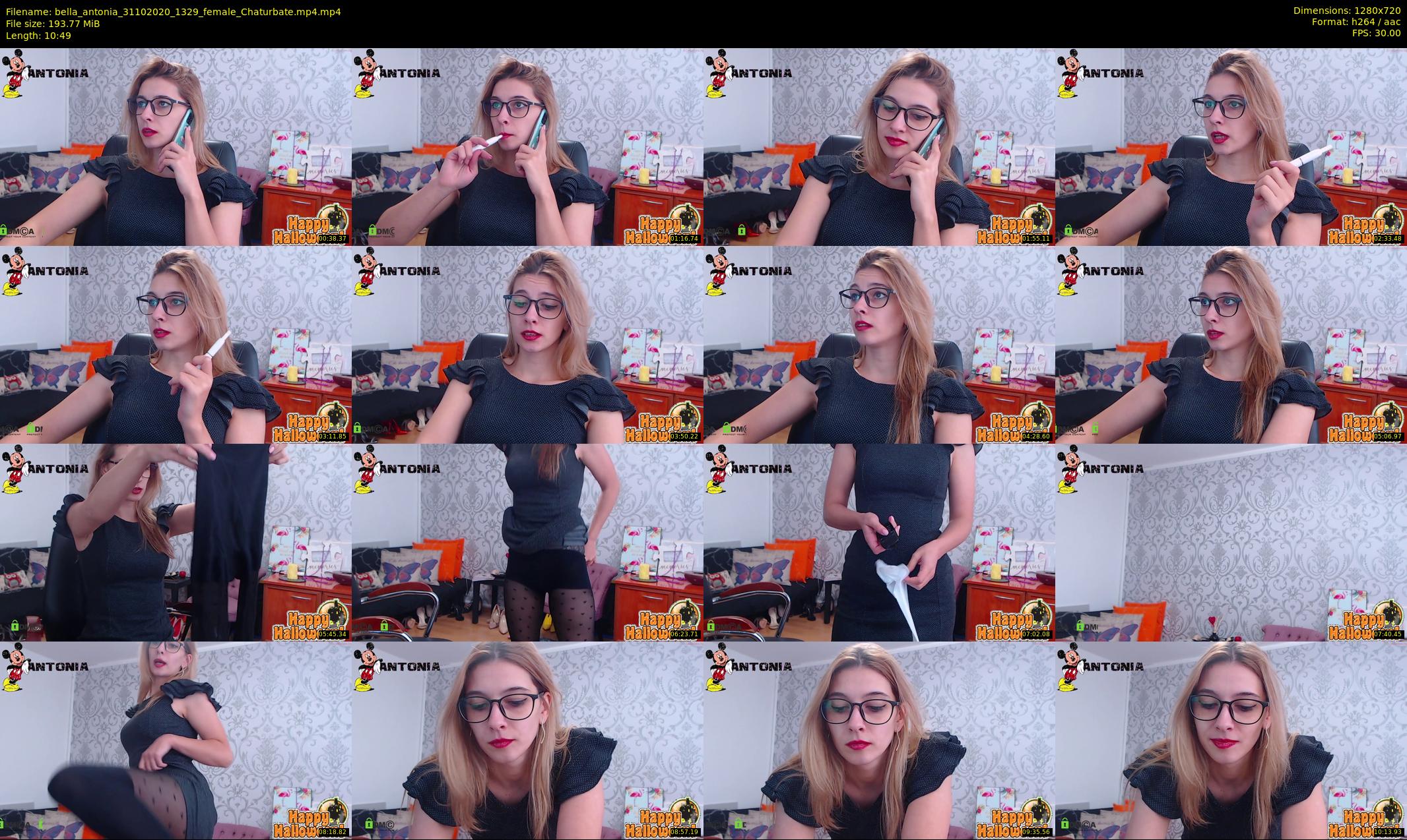 bella_antonia — 11 minute Chaturbate female cam show recording, 720p, Oct 31, 2020