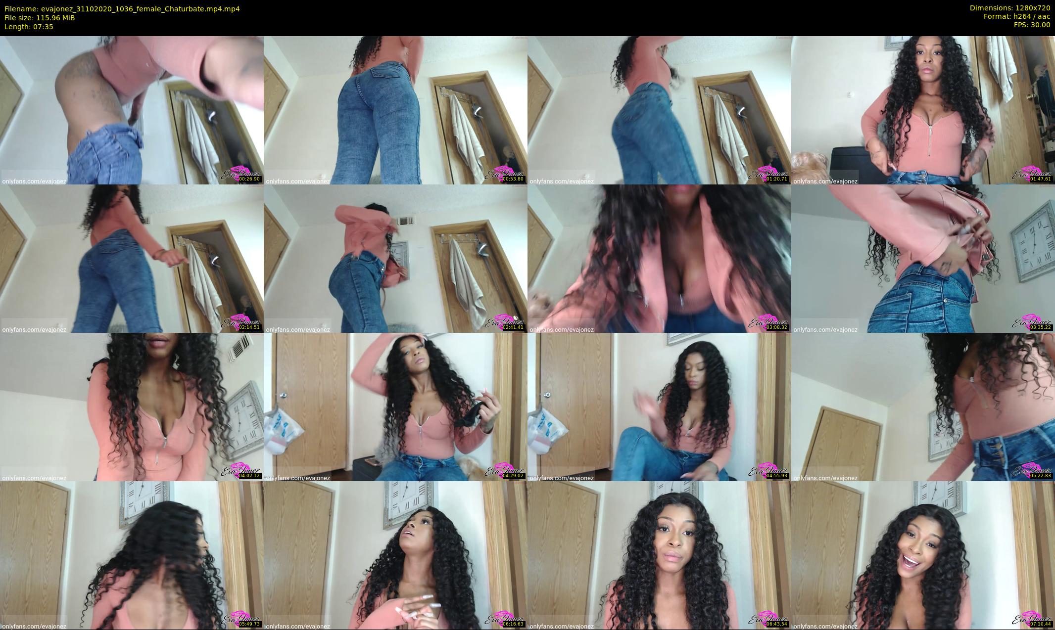 evajonez — 8 minute Chaturbate female cam show recording, 720p, Oct 31, 2020