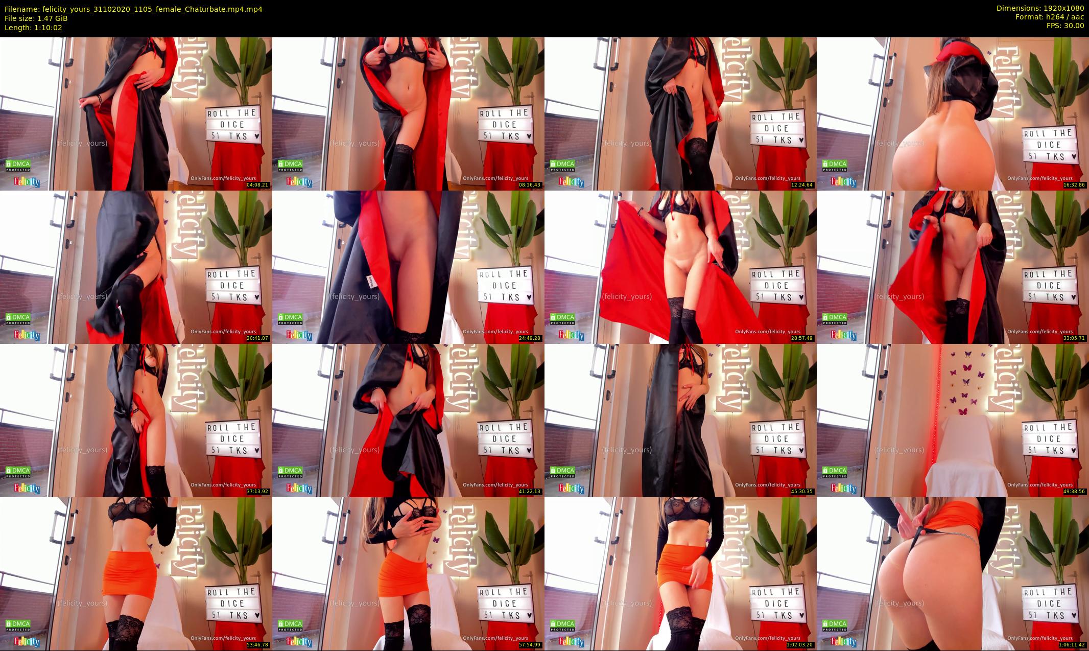 felicity_yours — 71 minute Chaturbate female cam show recording, 1080p, Oct 31, 2020