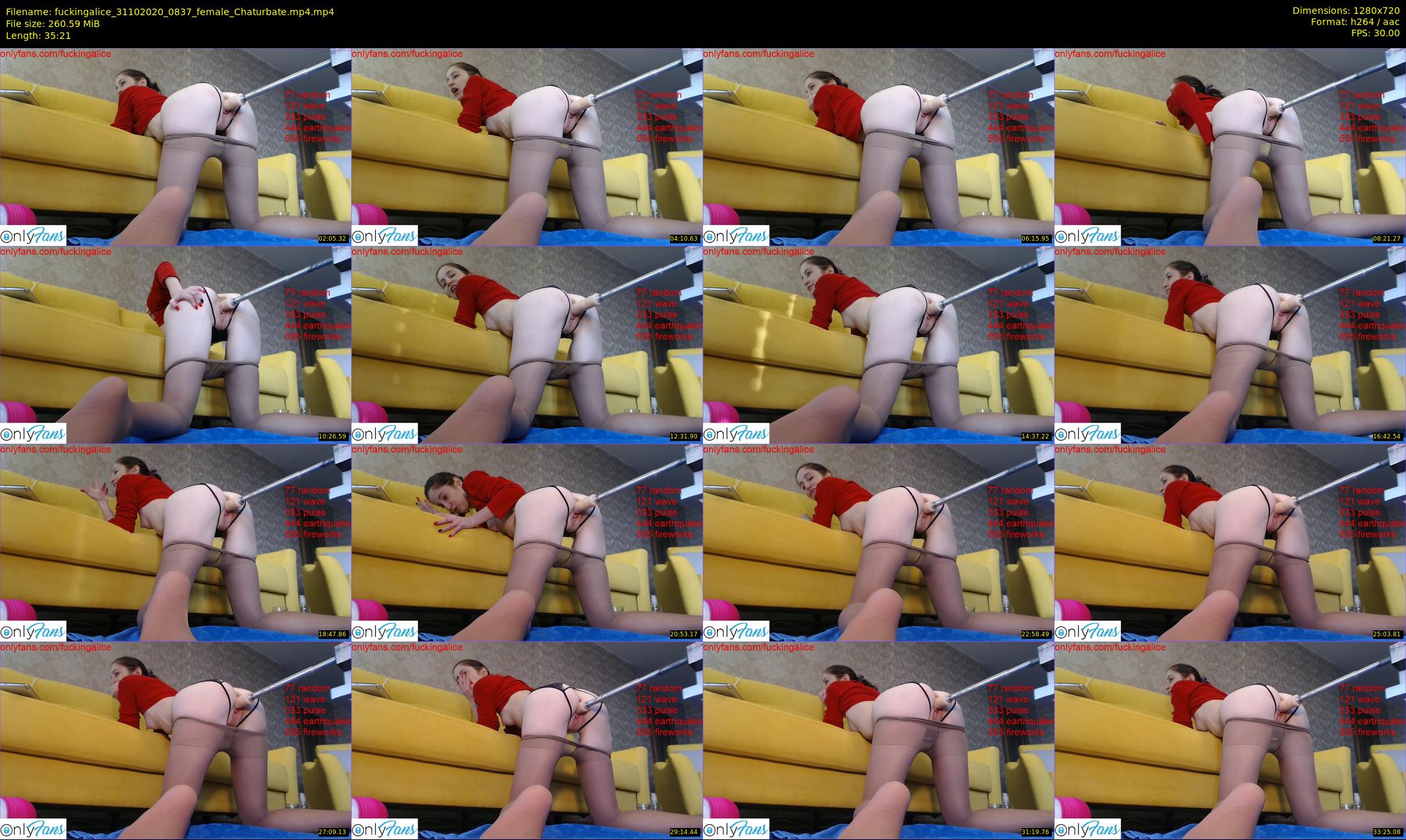 fuckingalice — 36 minute Chaturbate female cam show recording, 720p, Oct 31, 2020