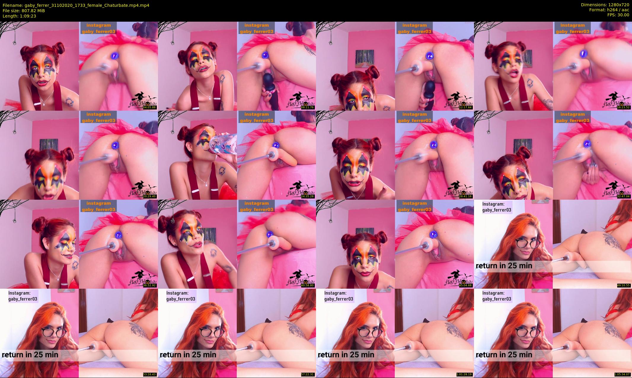 gaby_ferrer — 70 minute Chaturbate female cam show recording, 720p, Oct 31, 2020