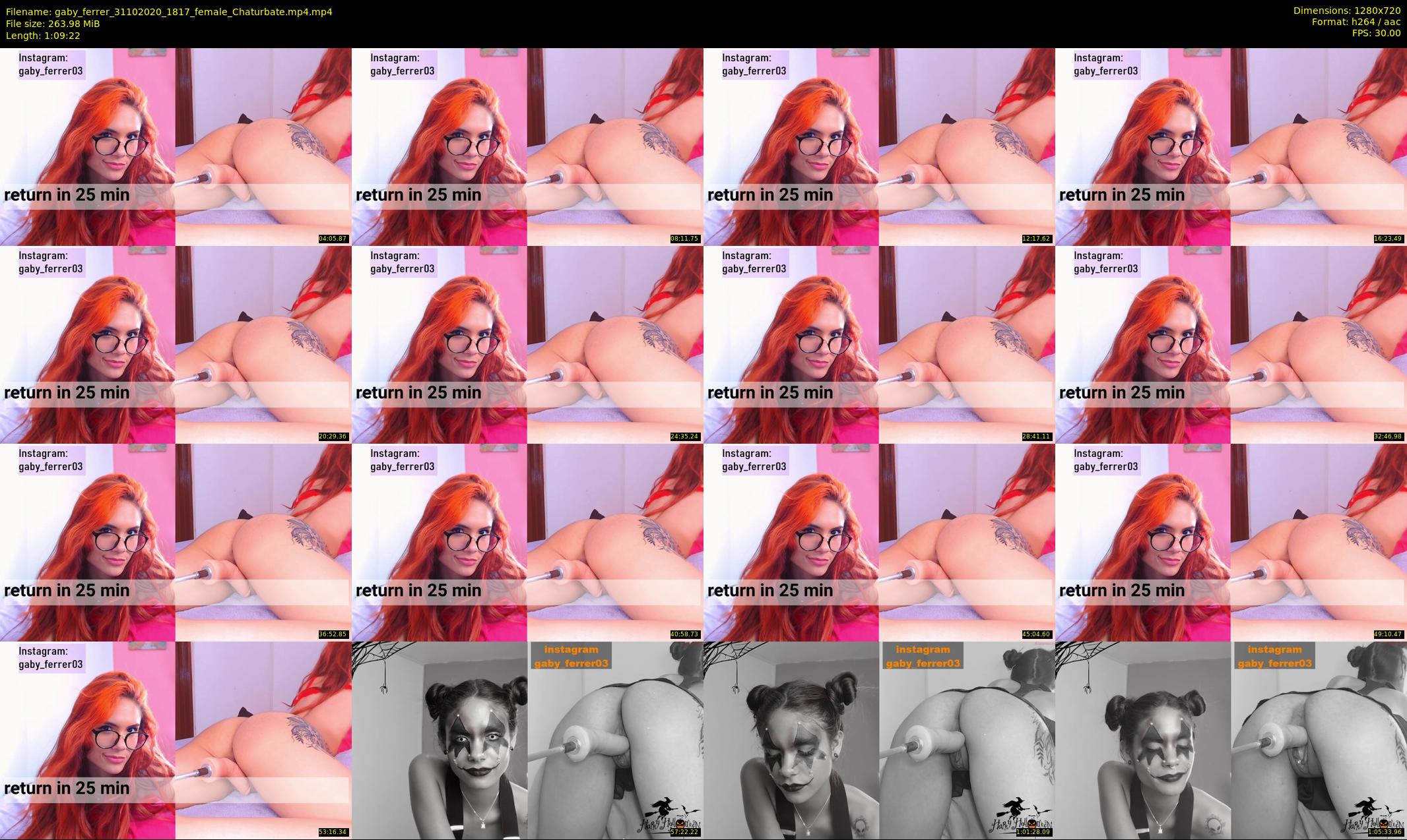 gaby_ferrer — 70 minute Chaturbate female cam show recording, 720p, Oct 31, 2020