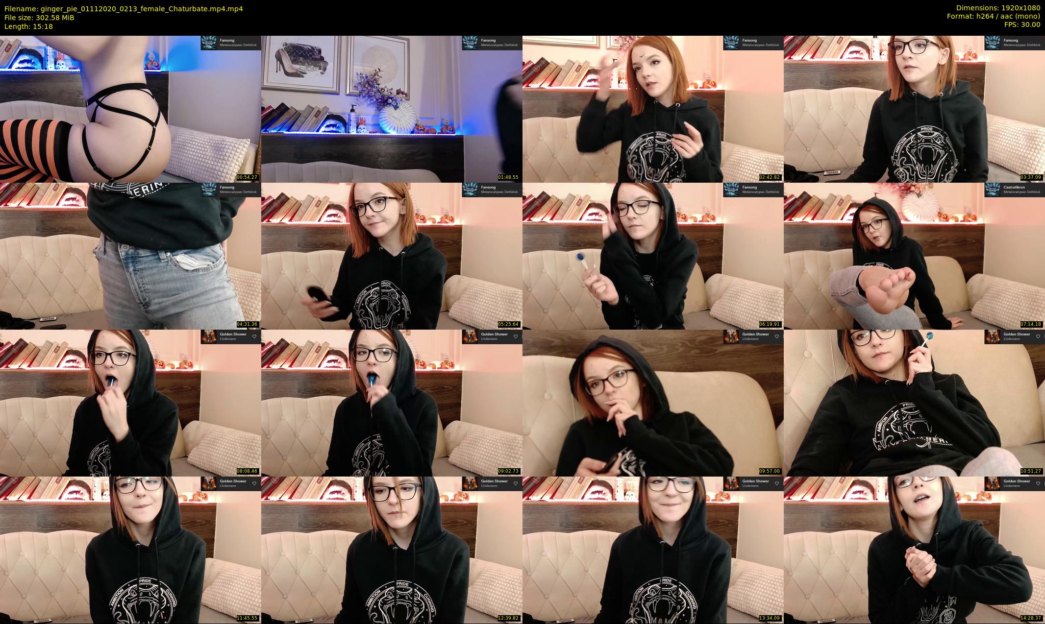 ginger_pie — 16 minute Chaturbate female cam show recording, 1080p, Nov 1, 2020