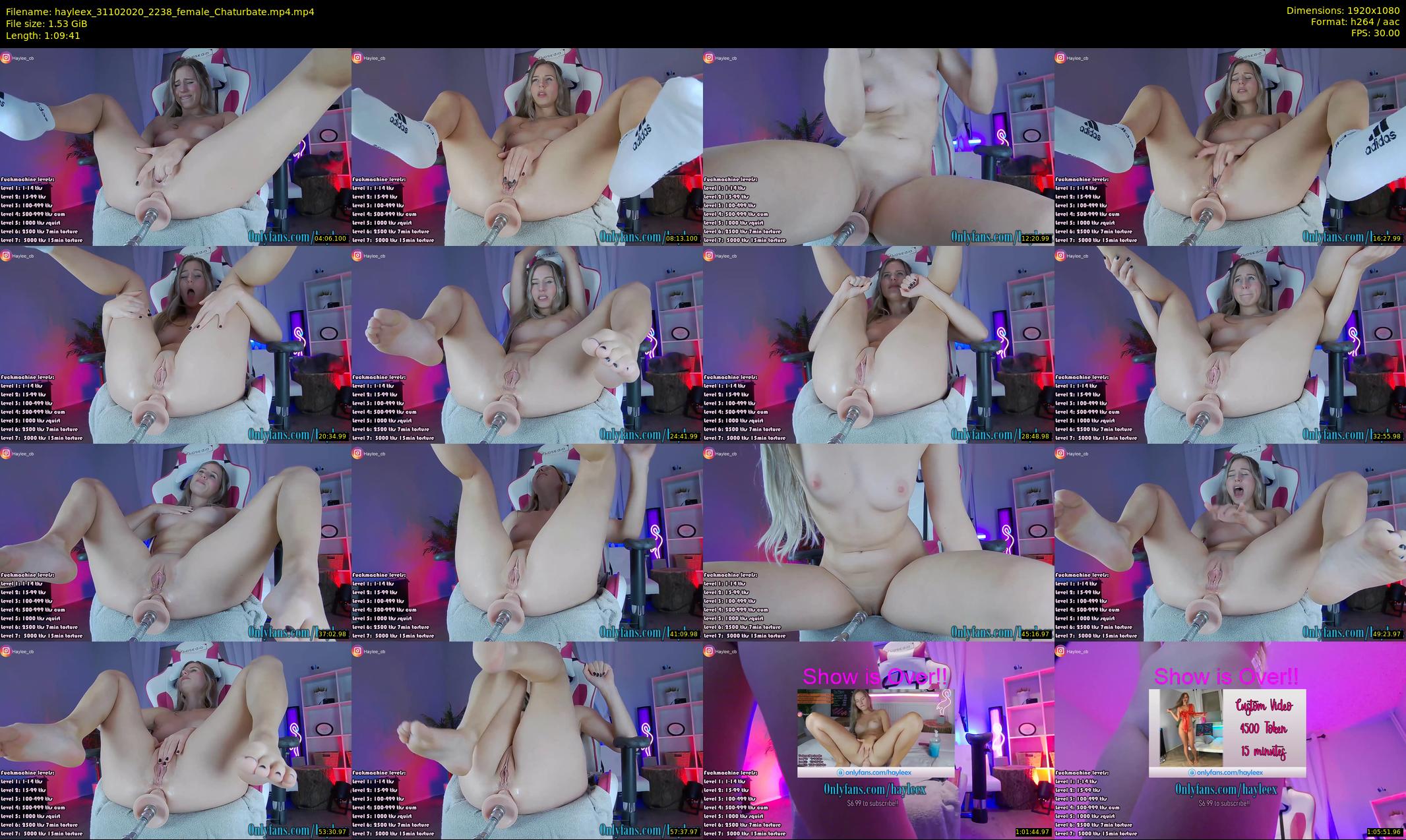 hayleex — 70 minute Chaturbate female cam show recording, 1080p, Oct 31, 2020