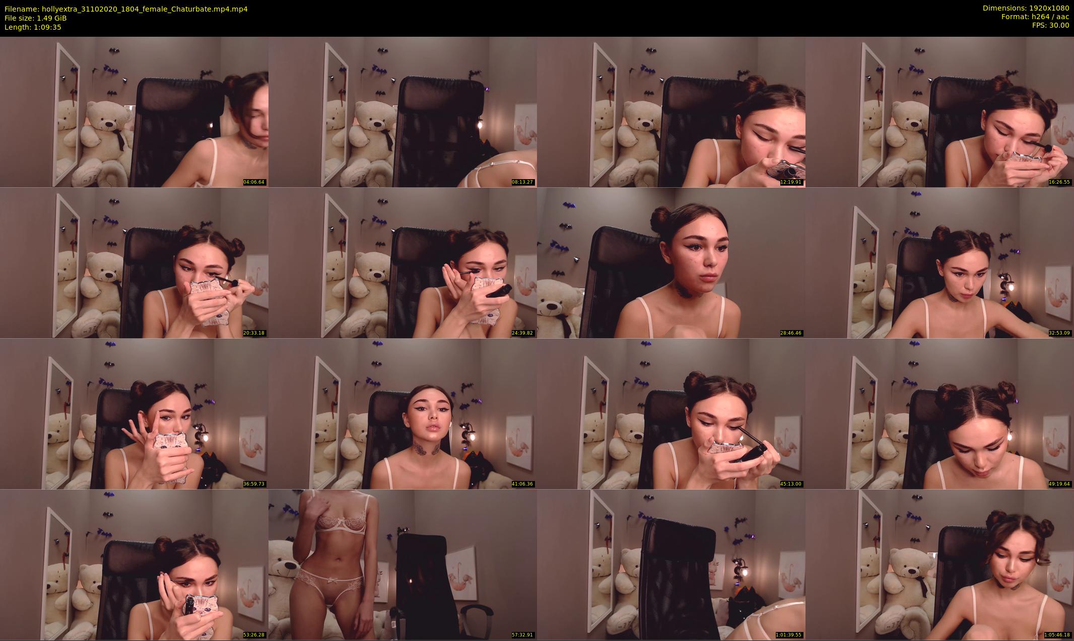 hollyextra — 70 minute Chaturbate female cam show recording, 1080p, Oct 31, 2020