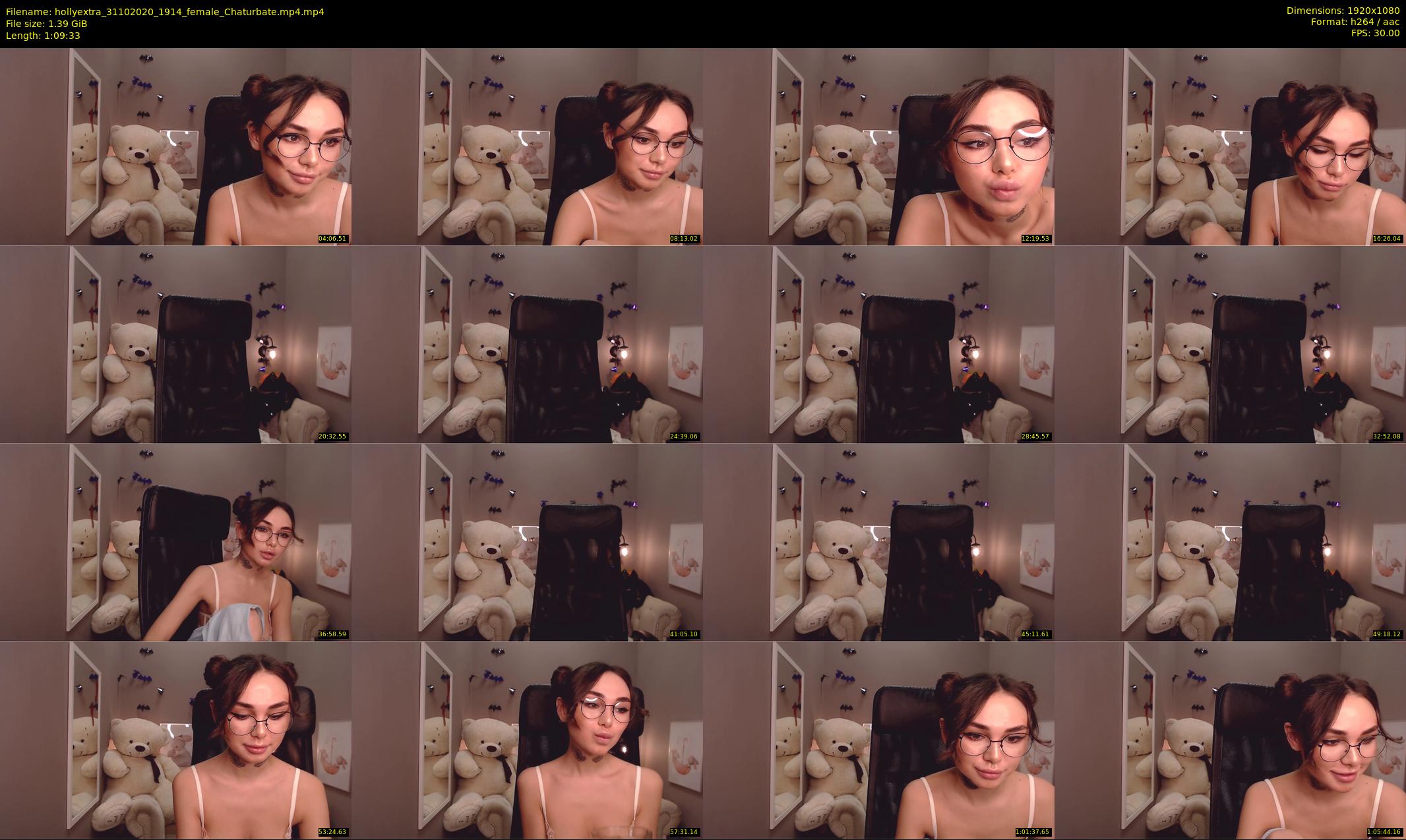 hollyextra — 70 minute Chaturbate female cam show recording, 1080p, Oct 31, 2020