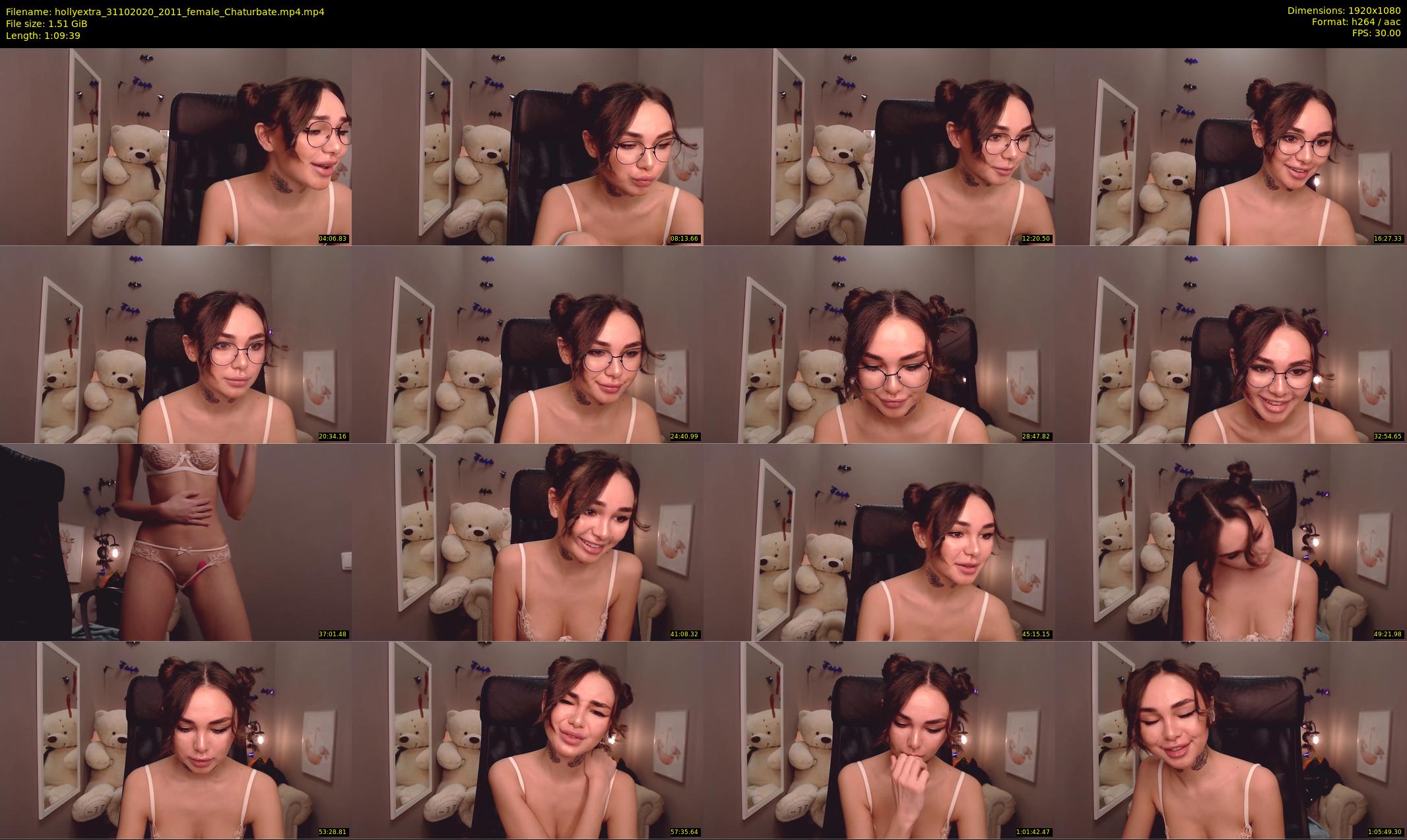 hollyextra — 70 minute Chaturbate female cam show recording, 1080p, Oct 31, 2020