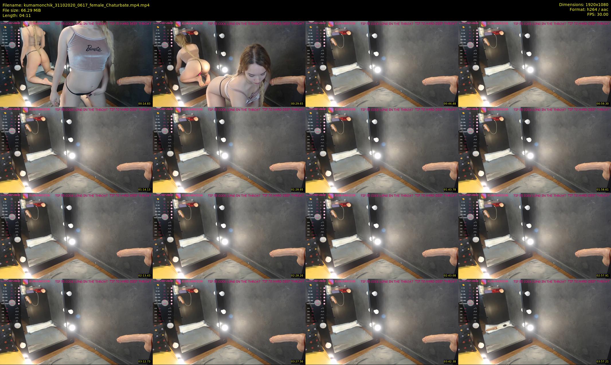 kumamonchik — 5 minute Chaturbate couple cam show recording, 1080p, Oct 31, 2020