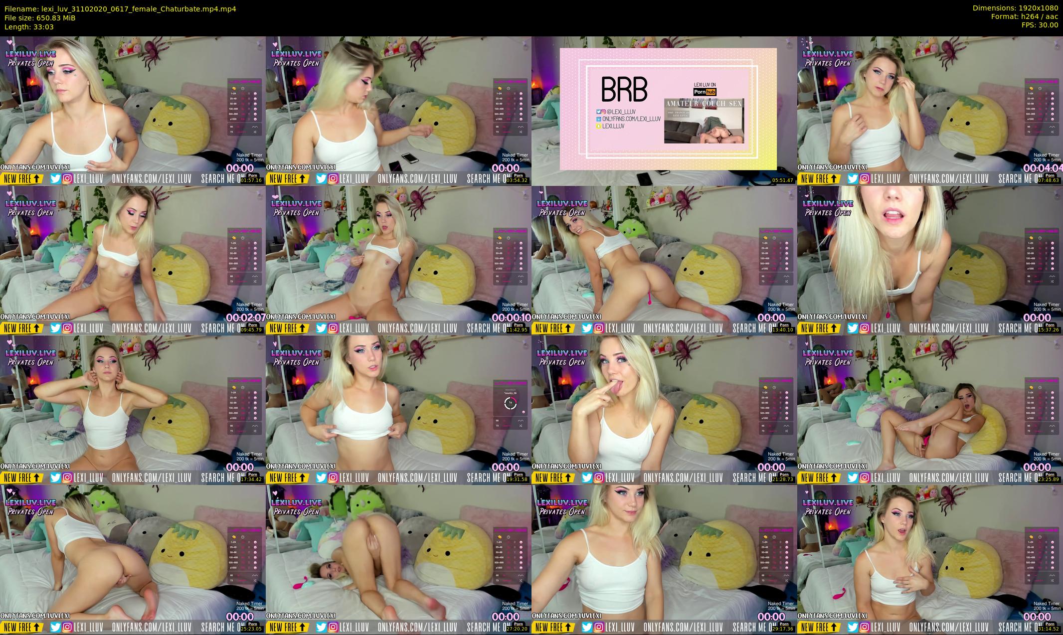 lexi_luv — 34 minute Chaturbate female cam show recording, 1080p, Oct 31, 2020