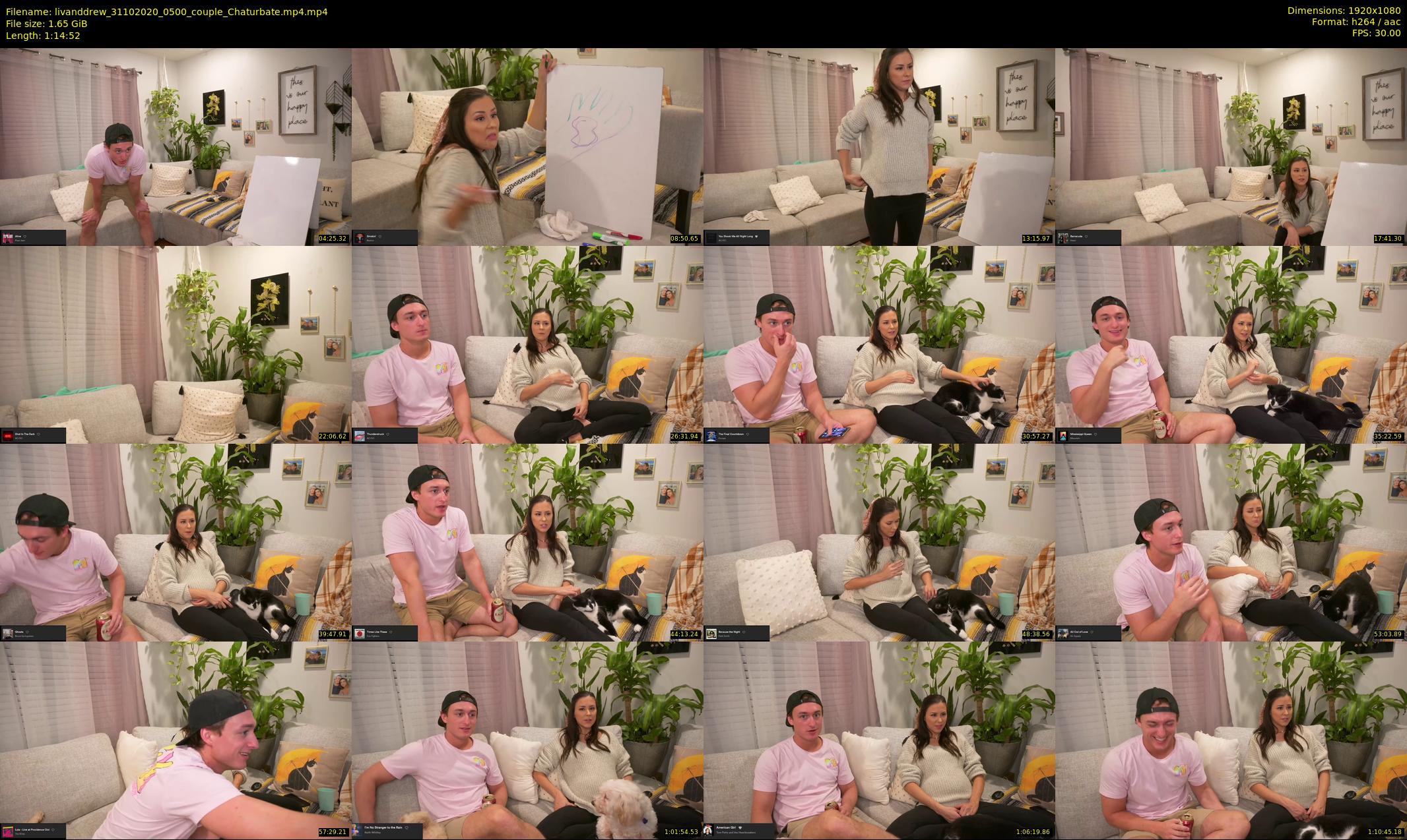 livanddrew — 75 minute Chaturbate couple cam show recording, 1080p, Oct 31, 2020
