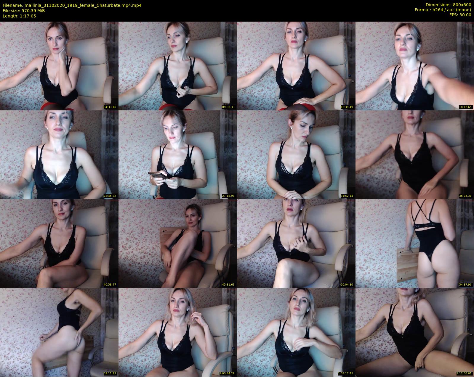 mallinia — 78 minute Chaturbate female cam show recording, 480p, Oct 31, 2020