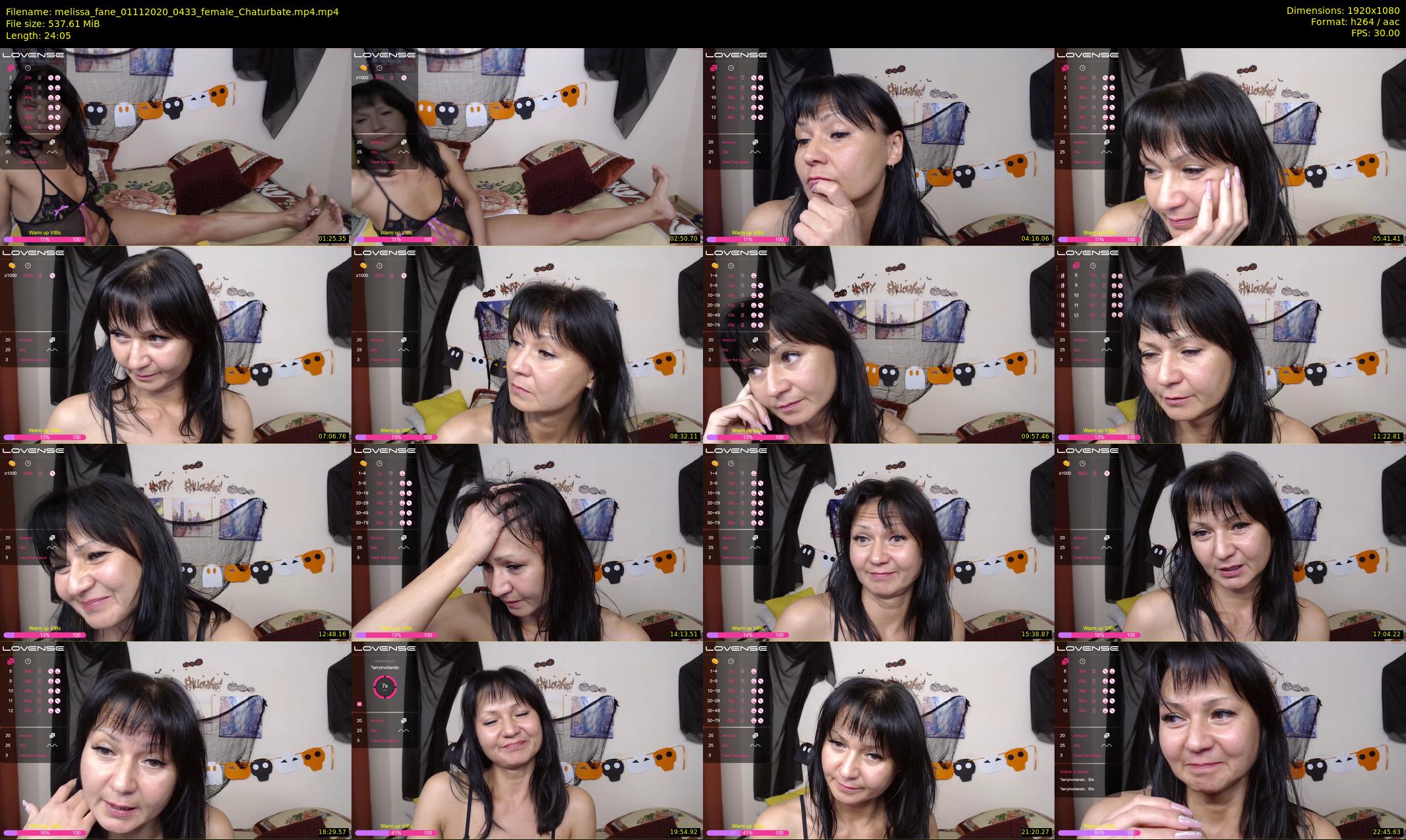 melissa_fane — 25 minute Chaturbate female cam show recording, 1080p, Nov 1, 2020