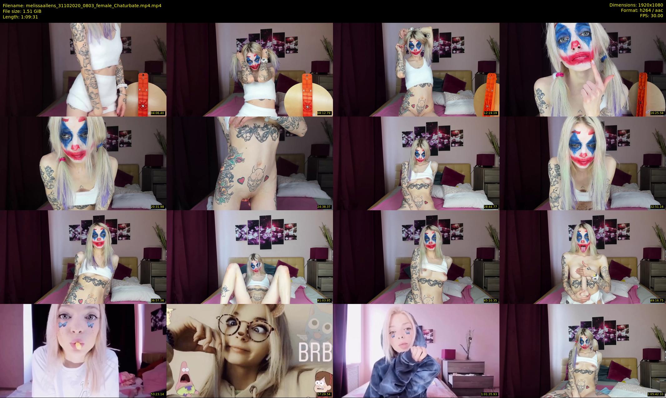 melissaallens — 70 minute Chaturbate female cam show recording, 1080p, Oct 31, 2020