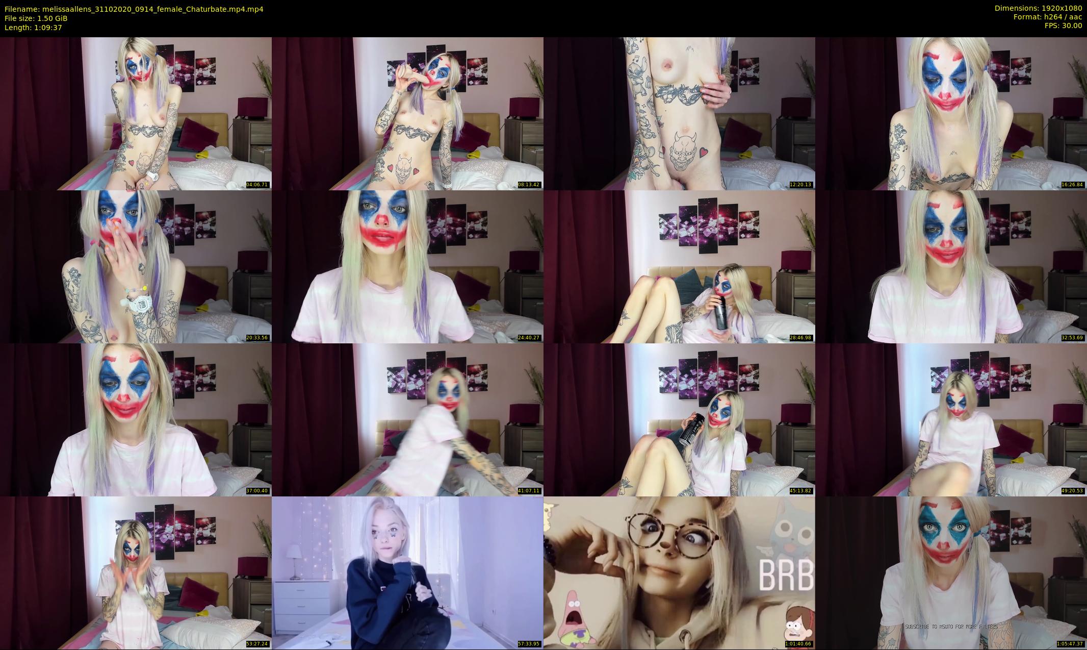 melissaallens — 70 minute Chaturbate female cam show recording, 1080p, Oct 31, 2020