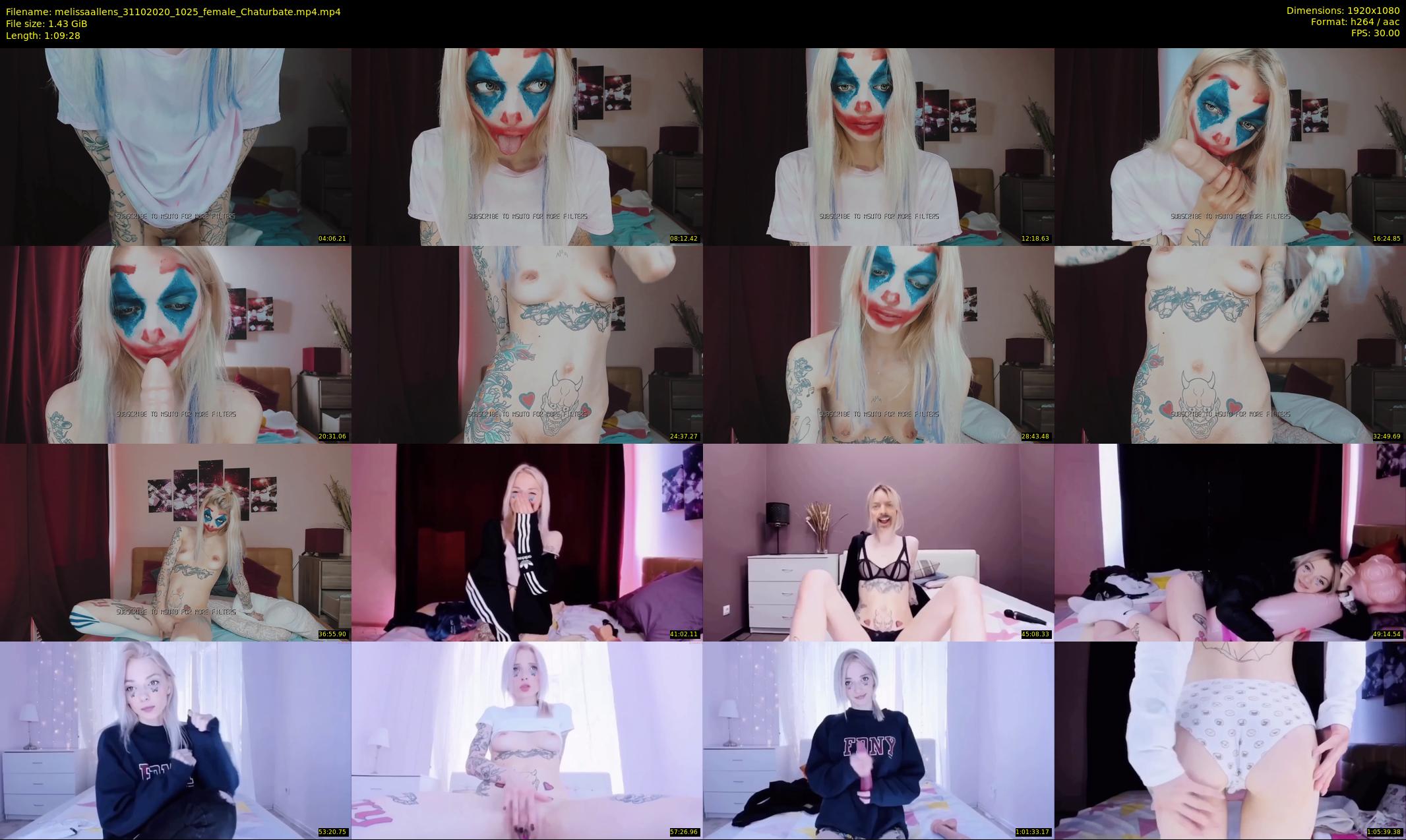 melissaallens — 70 minute Chaturbate female cam show recording, 1080p, Oct 31, 2020