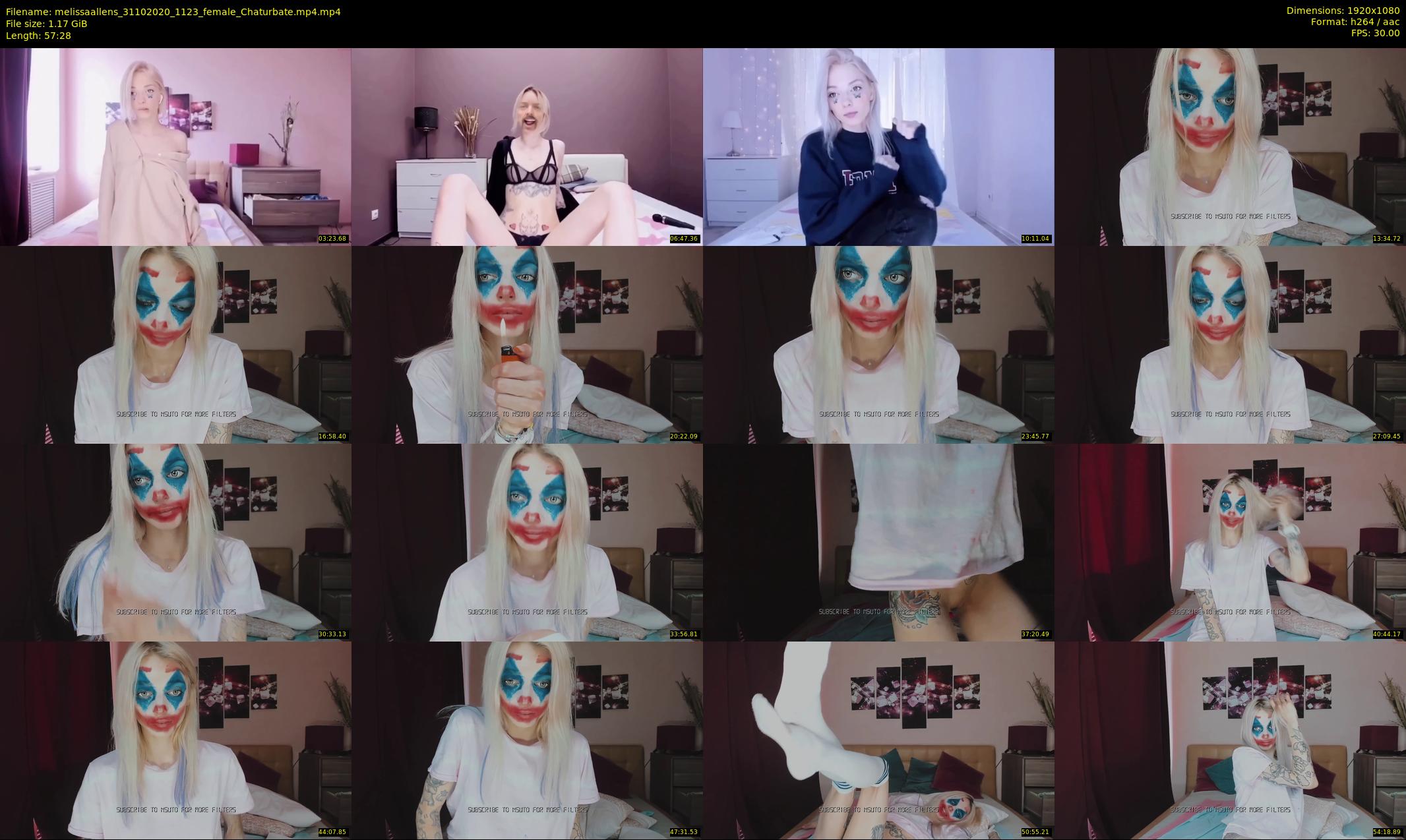 melissaallens — 58 minute Chaturbate female cam show recording, 1080p, Oct 31, 2020
