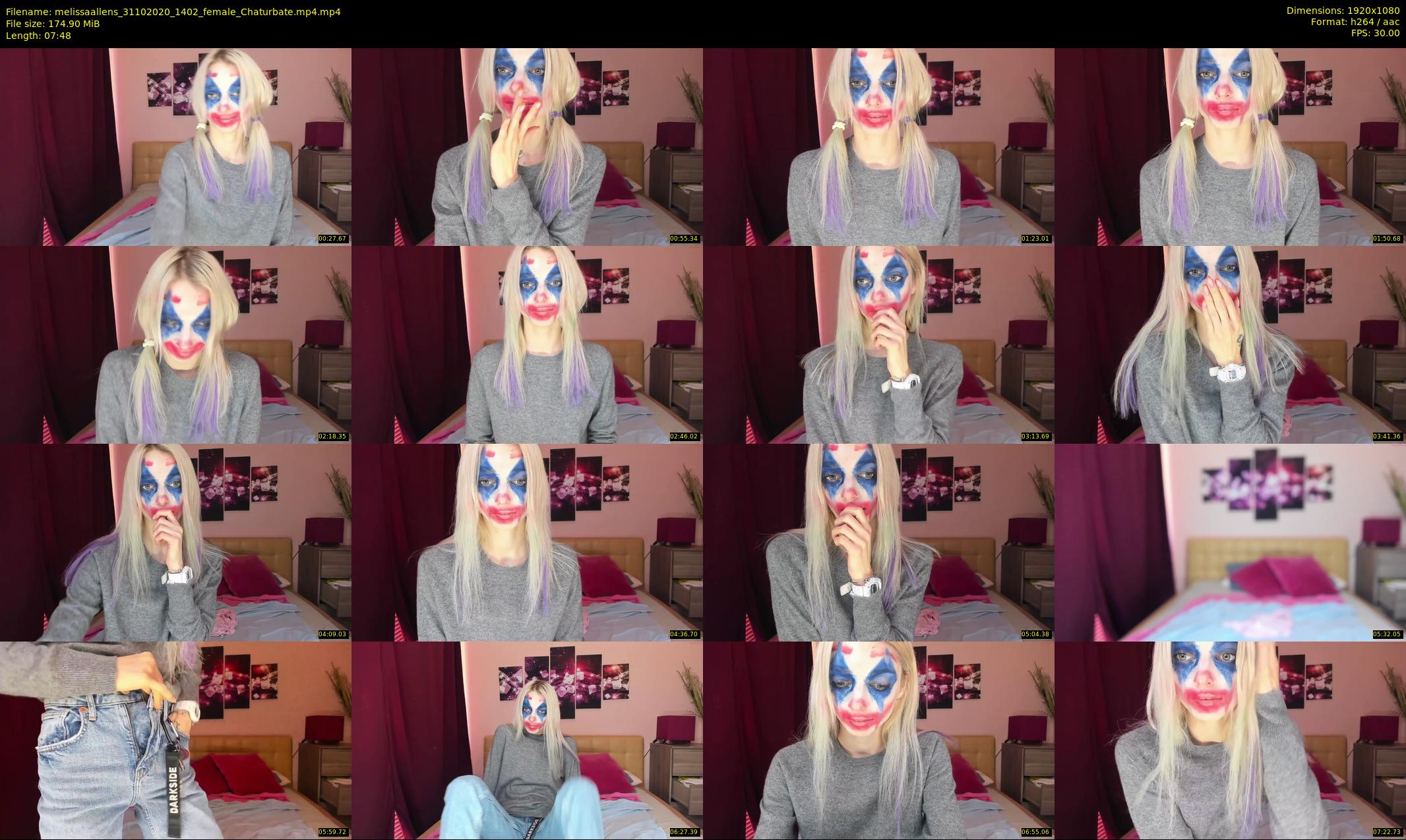 melissaallens — 8 minute Chaturbate female cam show recording, 1080p, Oct 31, 2020