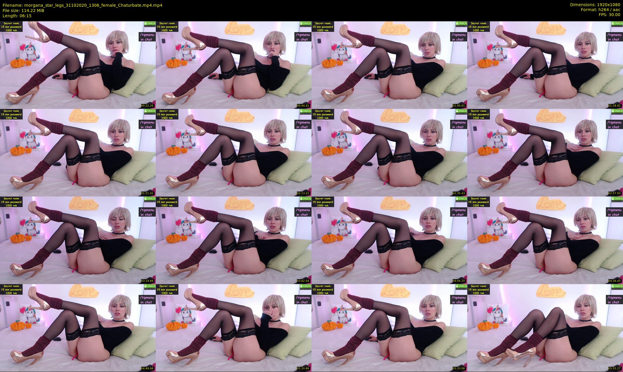 morgana_star_legs — 7 minute Chaturbate female cam show recording, 1080p, Oct 31, 2020