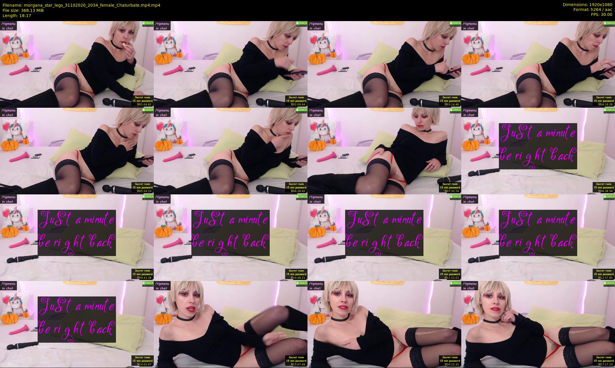morgana_star_legs — 19 minute Chaturbate female cam show recording, 1080p, Oct 31, 2020