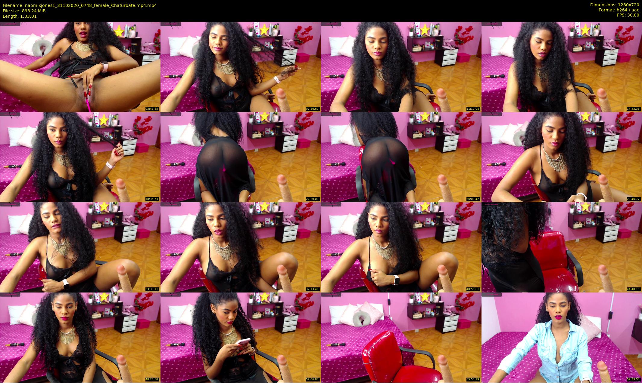 naomixjones1 — 64 minute Chaturbate female cam show recording, 720p, Oct 31, 2020