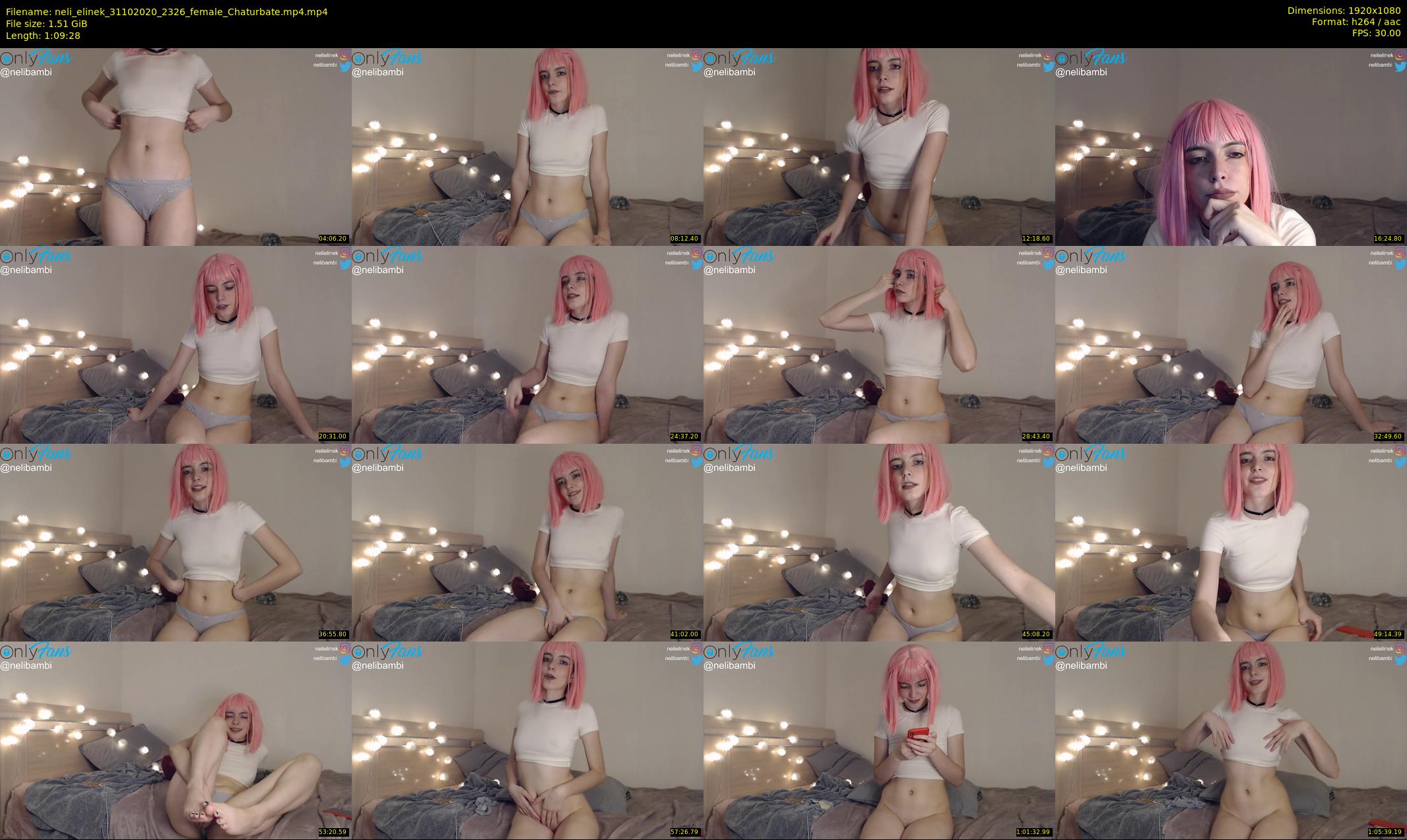 neli_elinek — 70 minute Chaturbate female cam show recording, 1080p, Oct 31, 2020