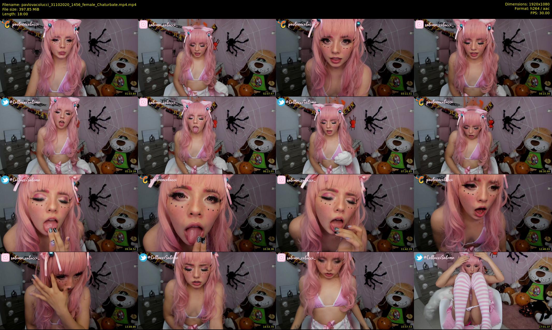 pavlovacolucci — 18 minute Chaturbate female cam show recording, 1080p, Oct 31, 2020