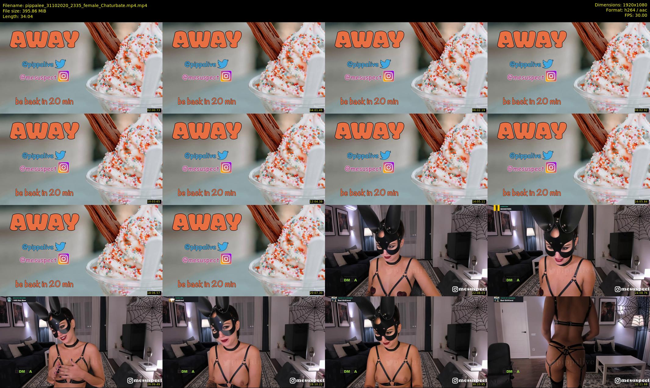 pippalee — 35 minute Chaturbate female cam show recording, 1080p, Oct 31, 2020