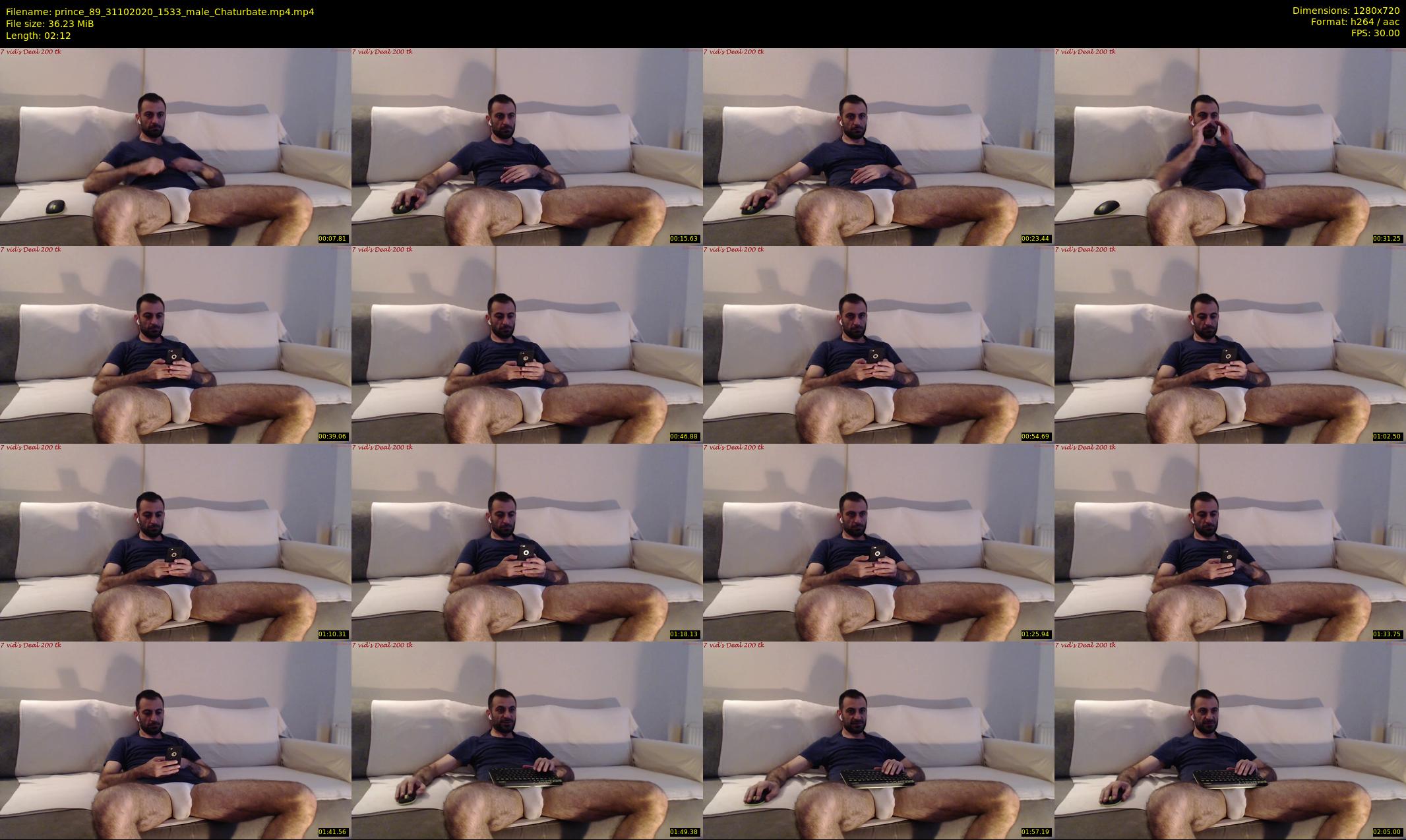 prince_89 — 3 minute Chaturbate male cam show recording, 720p, Oct 31, 2020