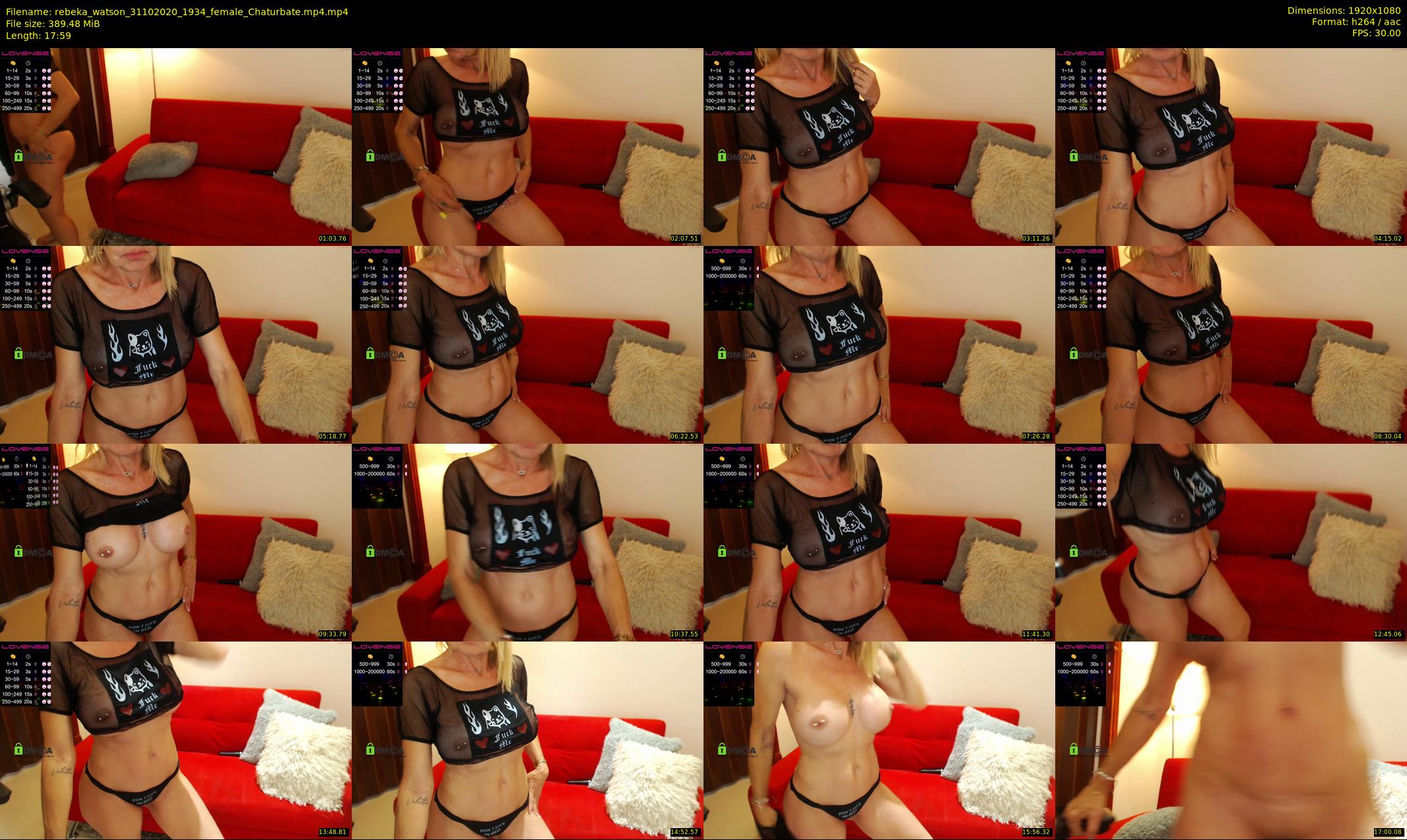 rebeka_watson — 18 minute Chaturbate female cam show recording, 1080p, Oct 31, 2020