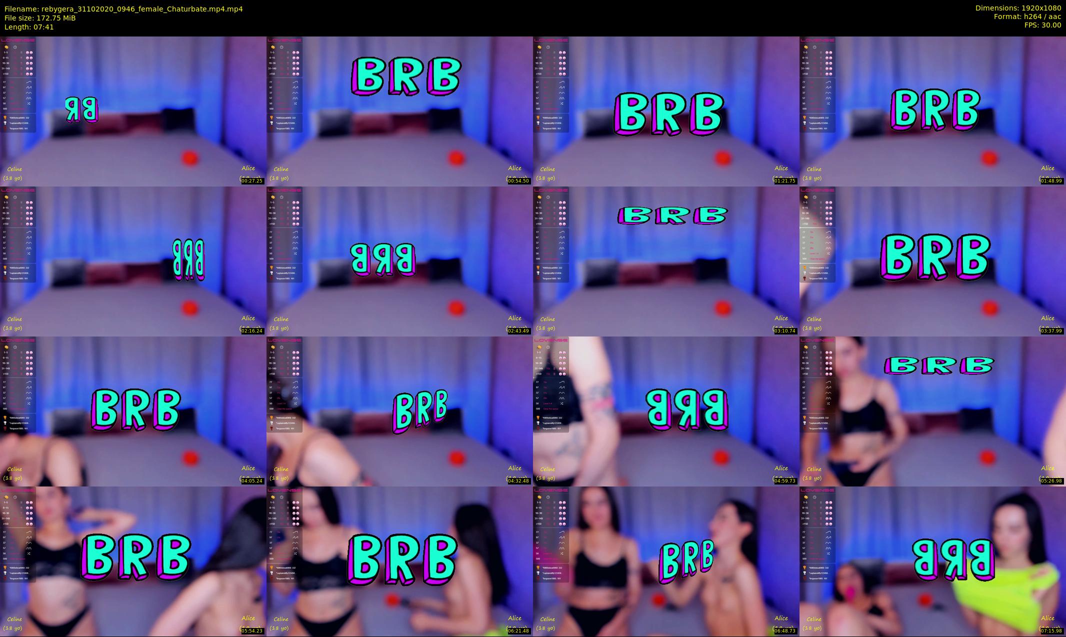 rebygera — 8 minute Chaturbate couple cam show recording, 1080p, Oct 31, 2020