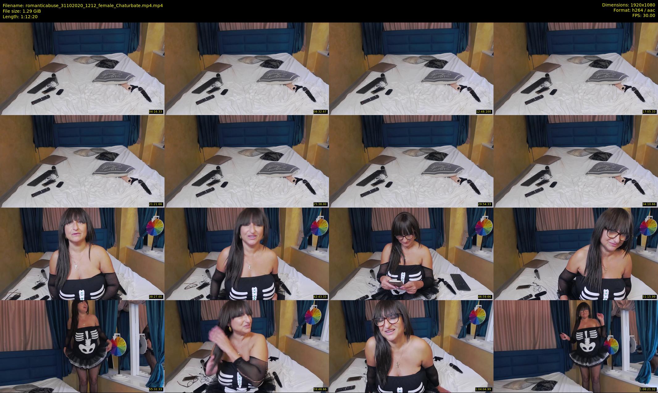 romanticabuse — 73 minute Chaturbate female cam show recording, 1080p, Oct 31, 2020