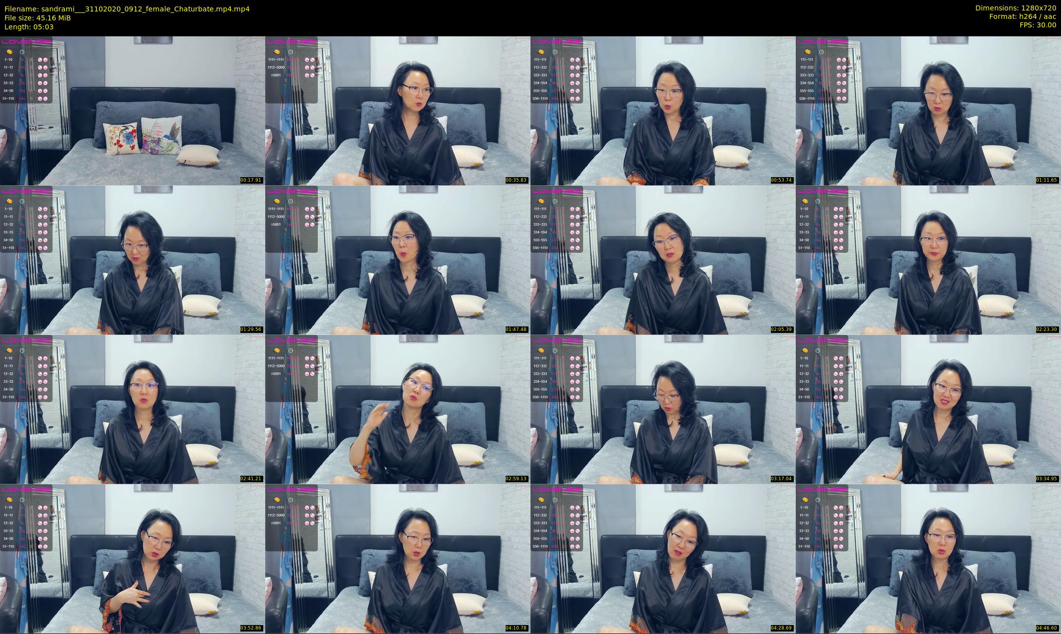 sandrami__ — 6 minute Chaturbate female cam show recording, 720p, Oct 31, 2020