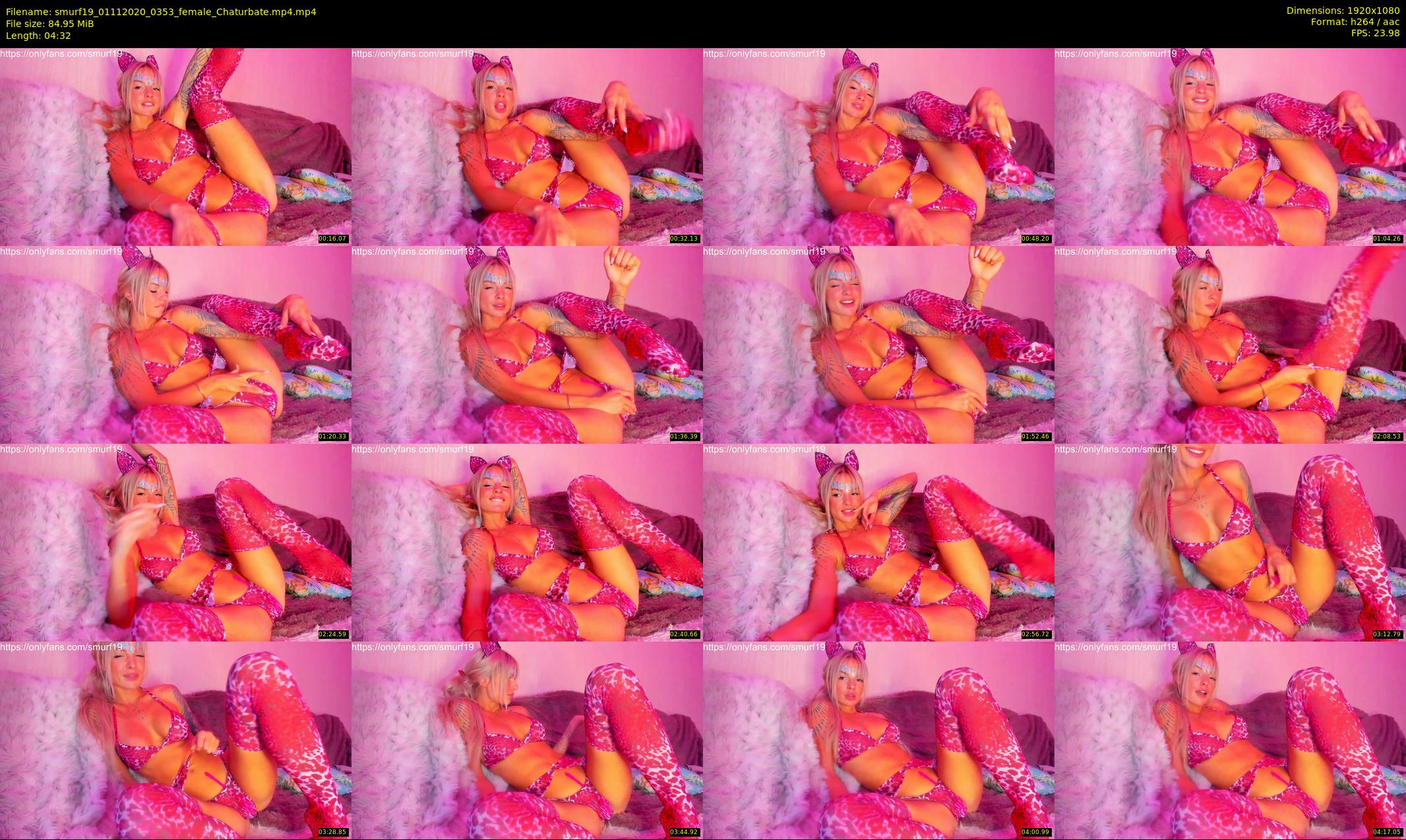 smurf19 — 5 minute Chaturbate female cam show recording, 1080p, Nov 1, 2020
