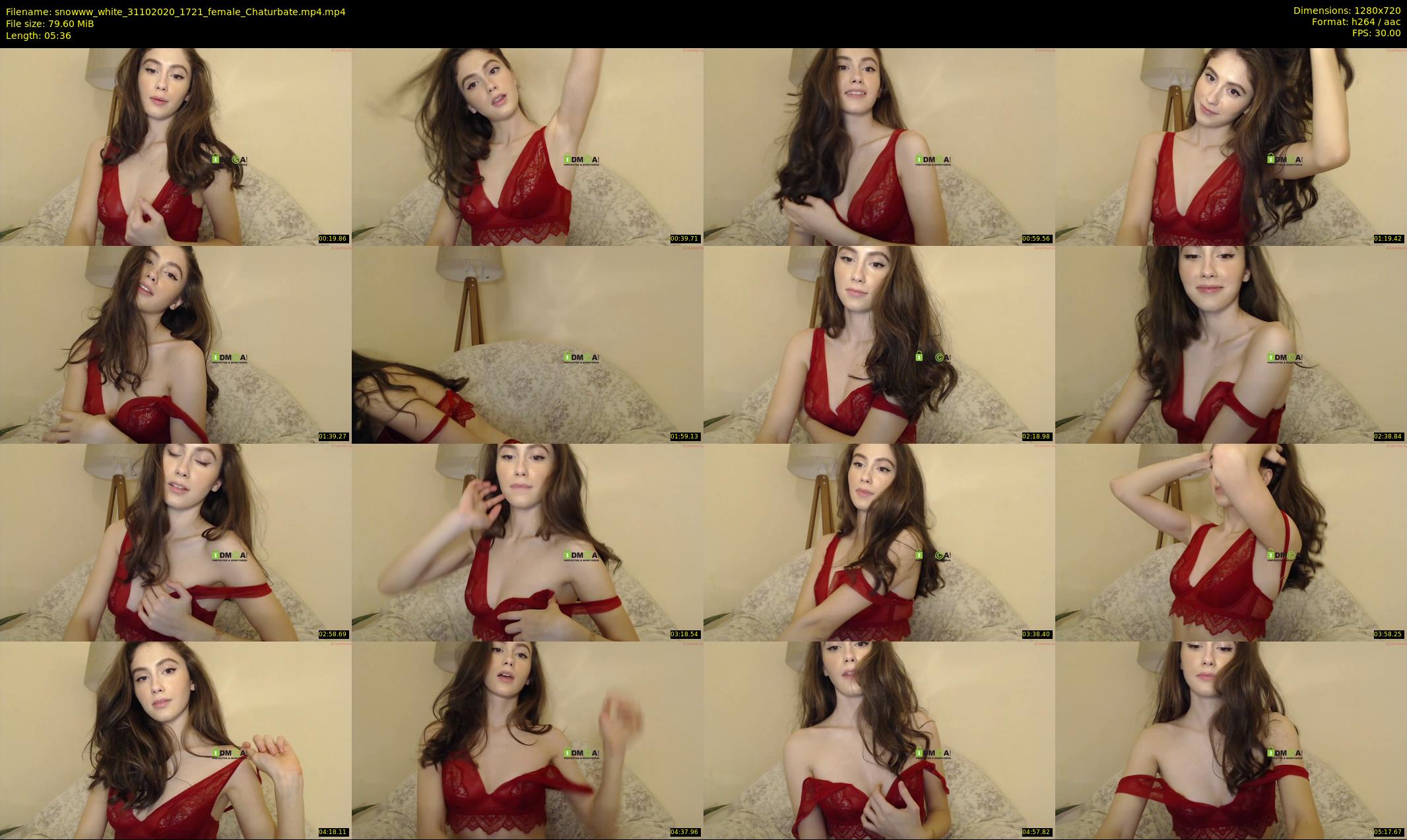 snowww_white — 6 minute Chaturbate female cam show recording, 720p, Oct 31, 2020