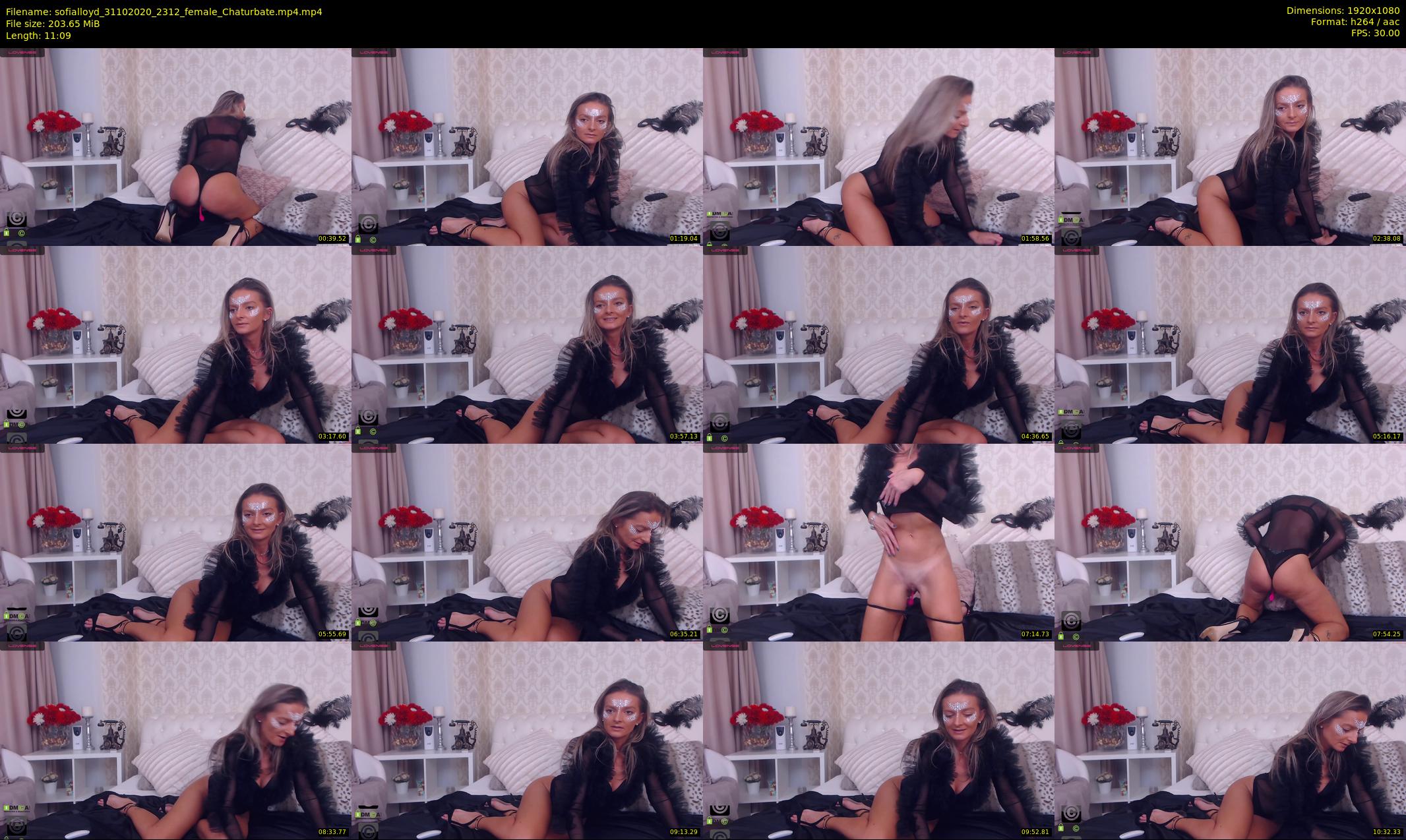 sofialloyd — 12 minute Chaturbate female cam show recording, 1080p, Oct 31, 2020