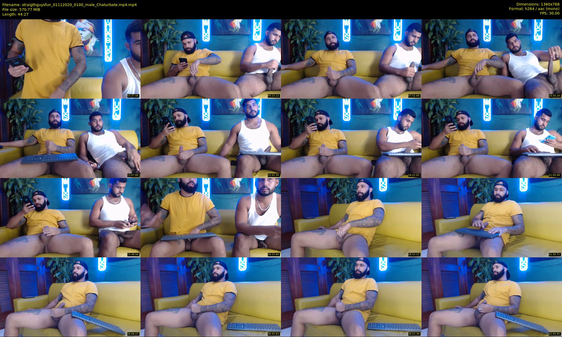 straigthguysfun — 45 minute Chaturbate male cam show recording, 720p, Nov 1, 2020