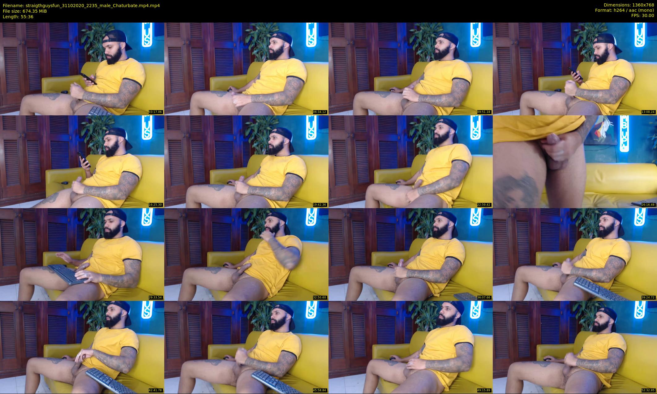 straigthguysfun — 56 minute Chaturbate male cam show recording, 720p, Oct 31, 2020