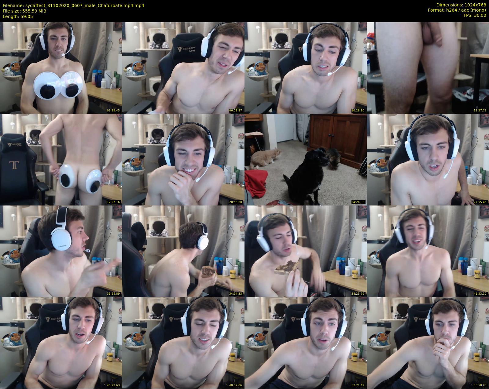 sydaffect — 60 minute Chaturbate male cam show recording, 720p, Oct 31, 2020