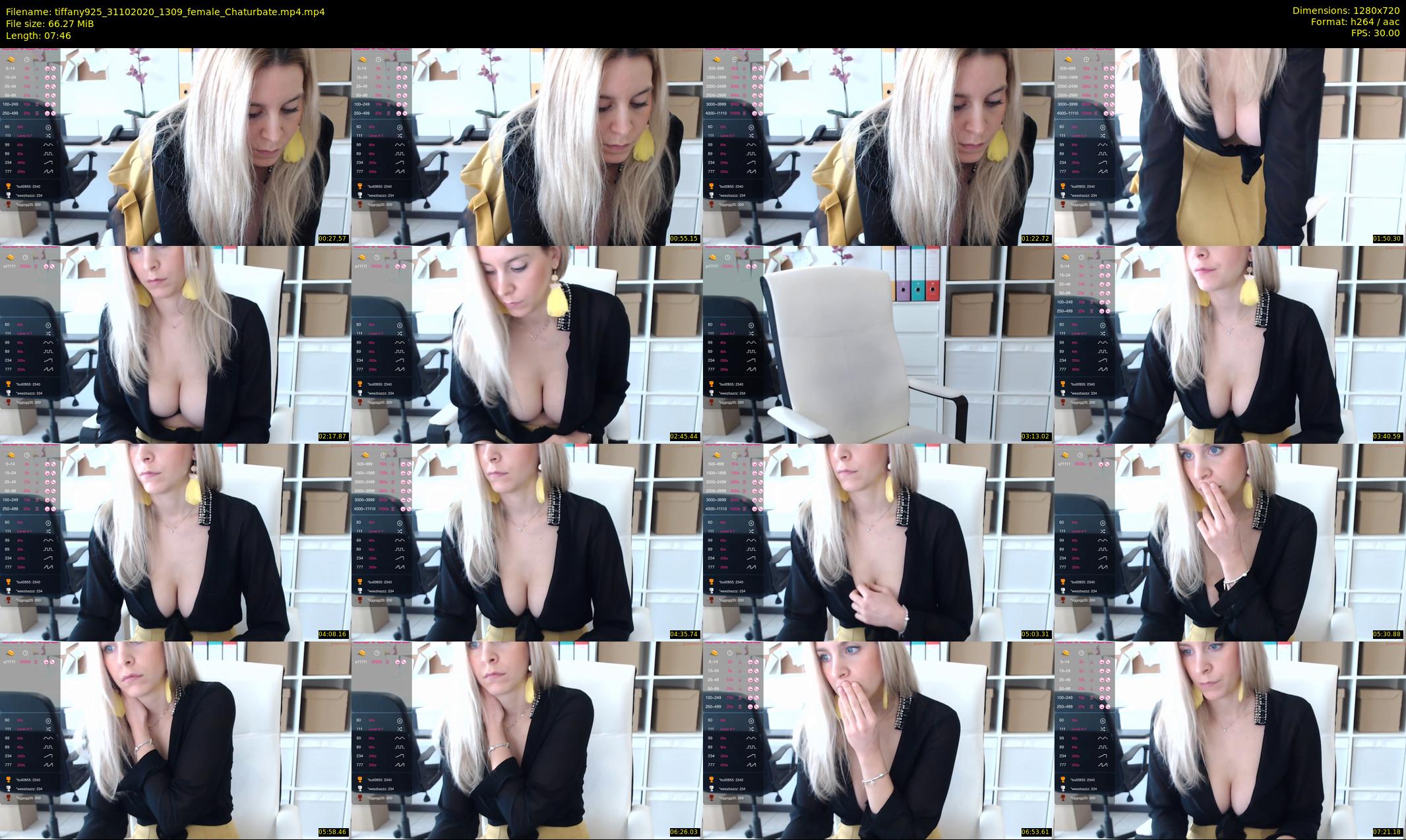 tiffany925 — 8 minute Chaturbate female cam show recording, 720p, Oct 31, 2020