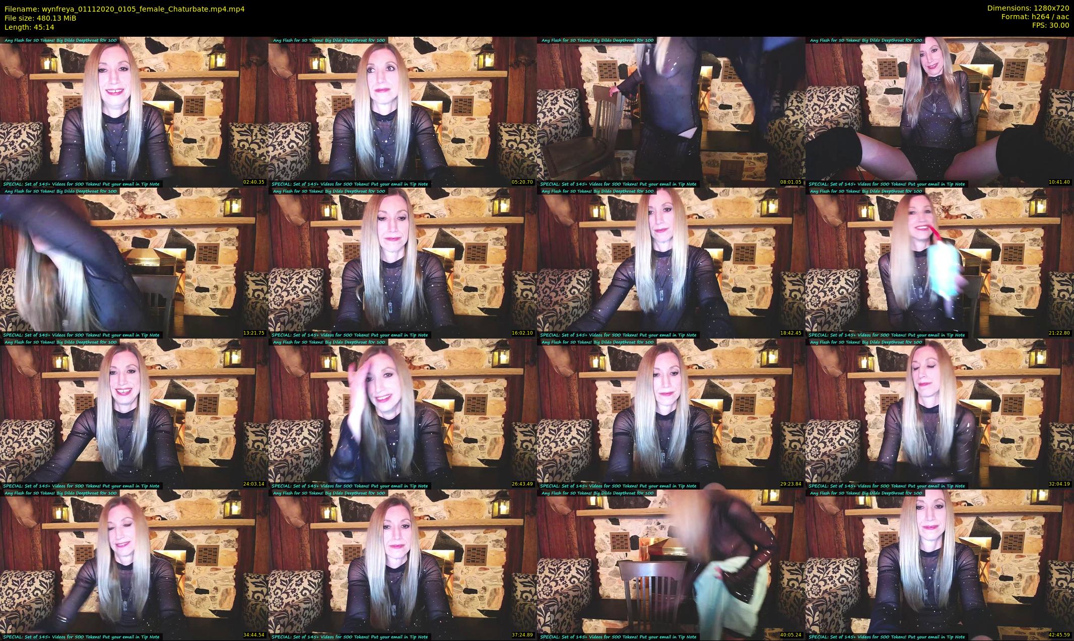 wynfreya — 46 minute Chaturbate female cam show recording, 720p, Nov 1, 2020