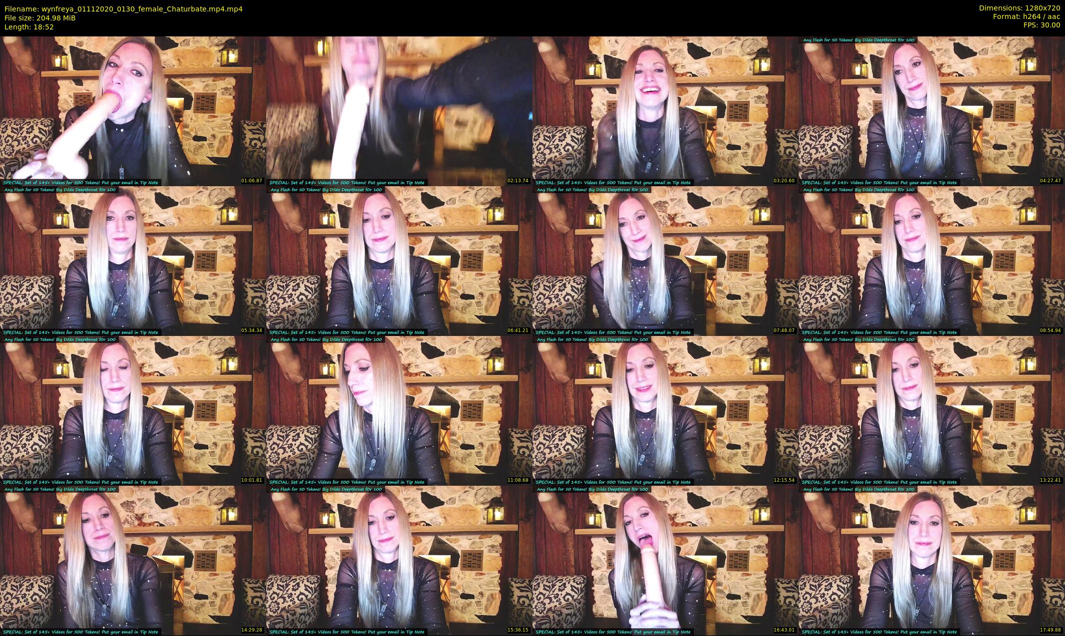 wynfreya — 19 minute Chaturbate female cam show recording, 720p, Nov 1, 2020
