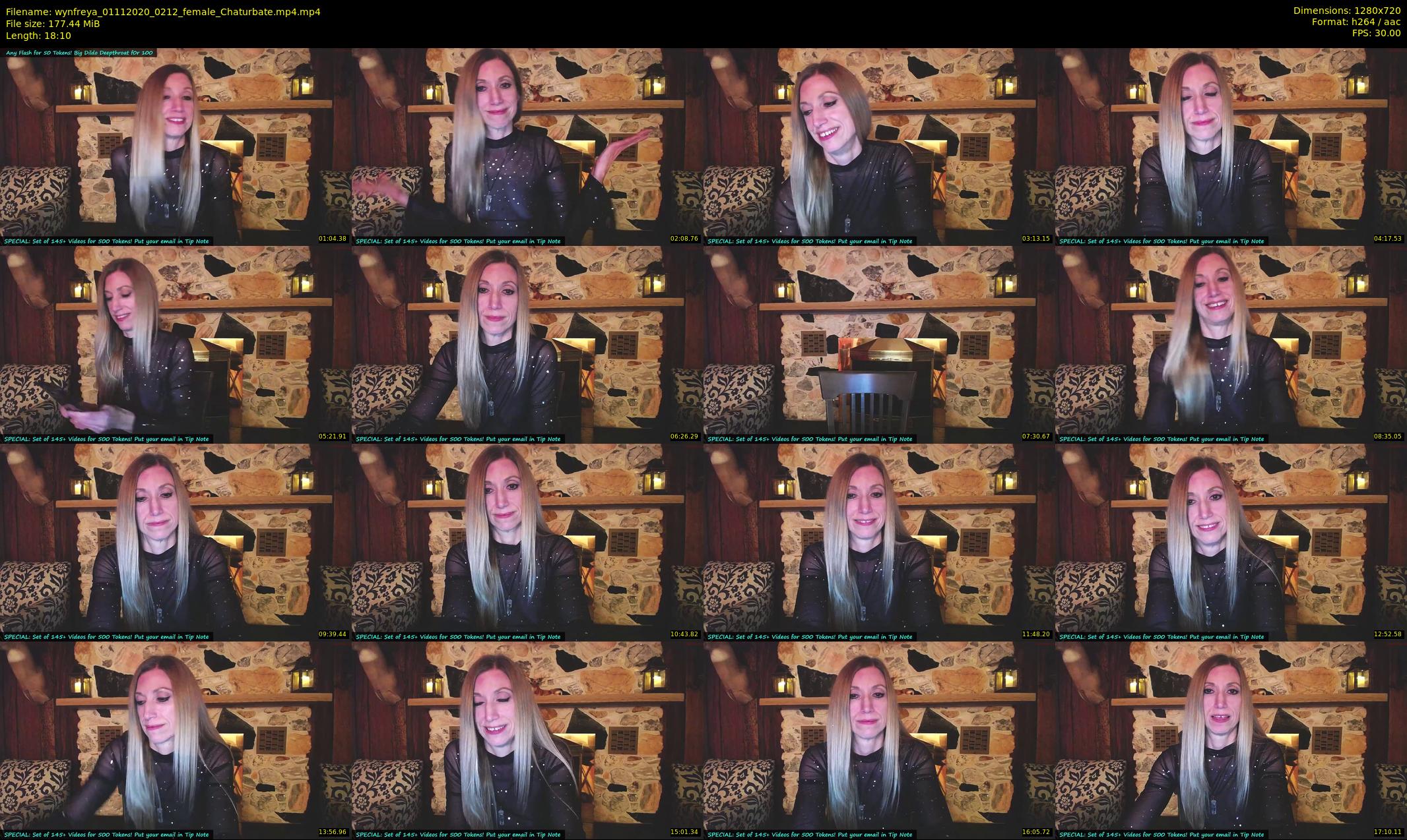 wynfreya — 19 minute Chaturbate female cam show recording, 720p, Nov 1, 2020