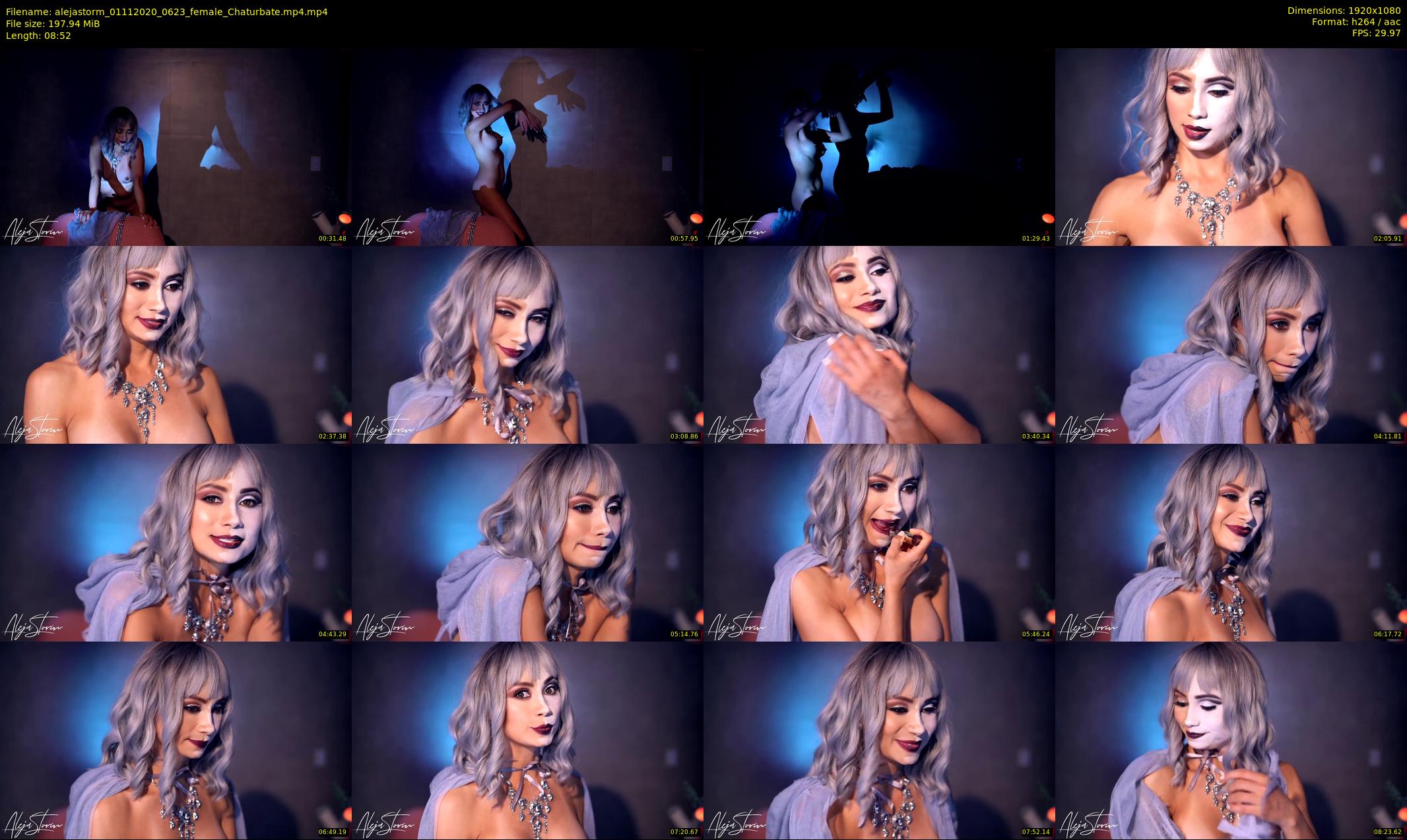 alejastorm — 9 minute Chaturbate female cam show recording, 1080p, Nov 1, 2020