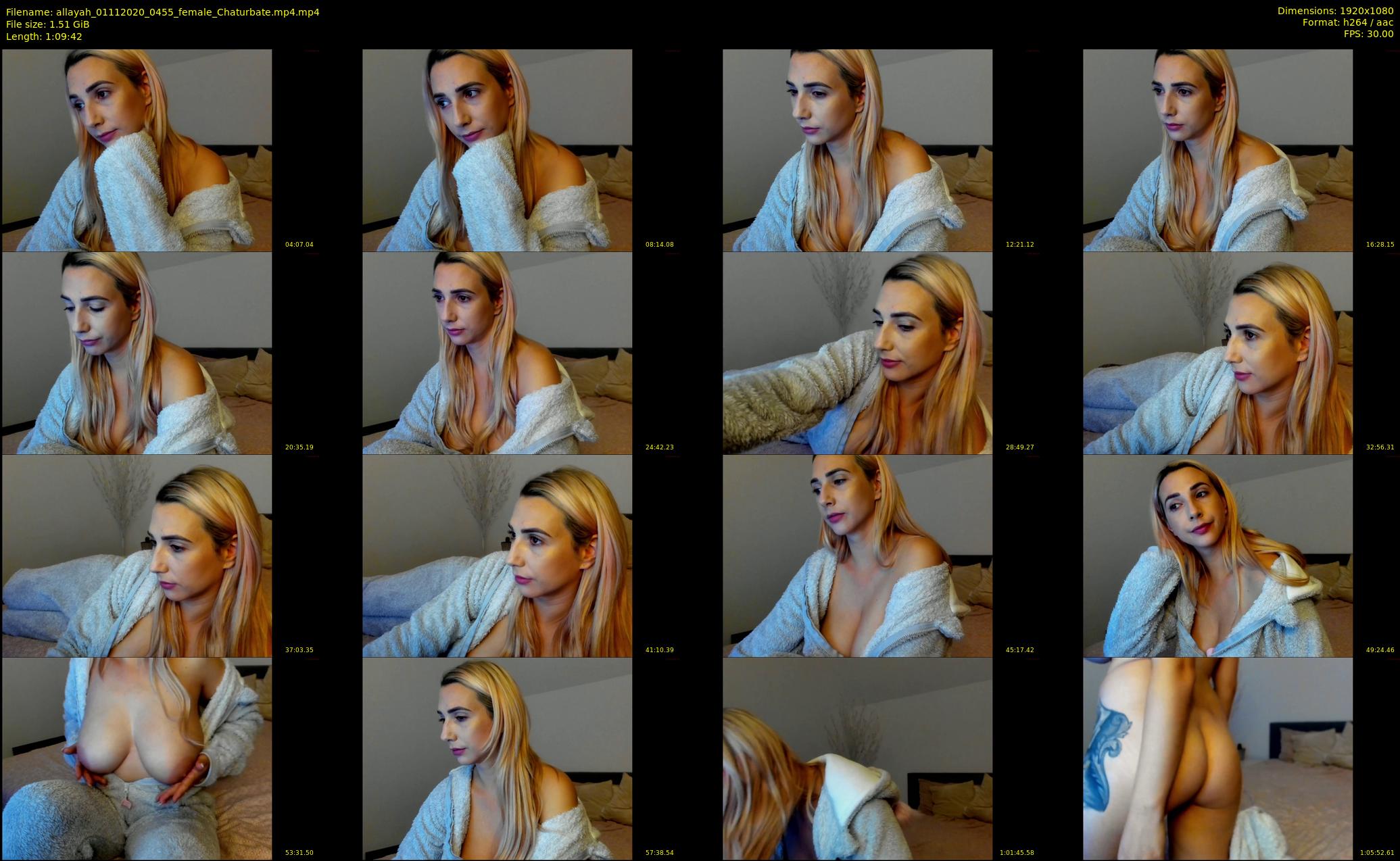 allayah — 70 minute Chaturbate female cam show recording, 1080p, Nov 1, 2020